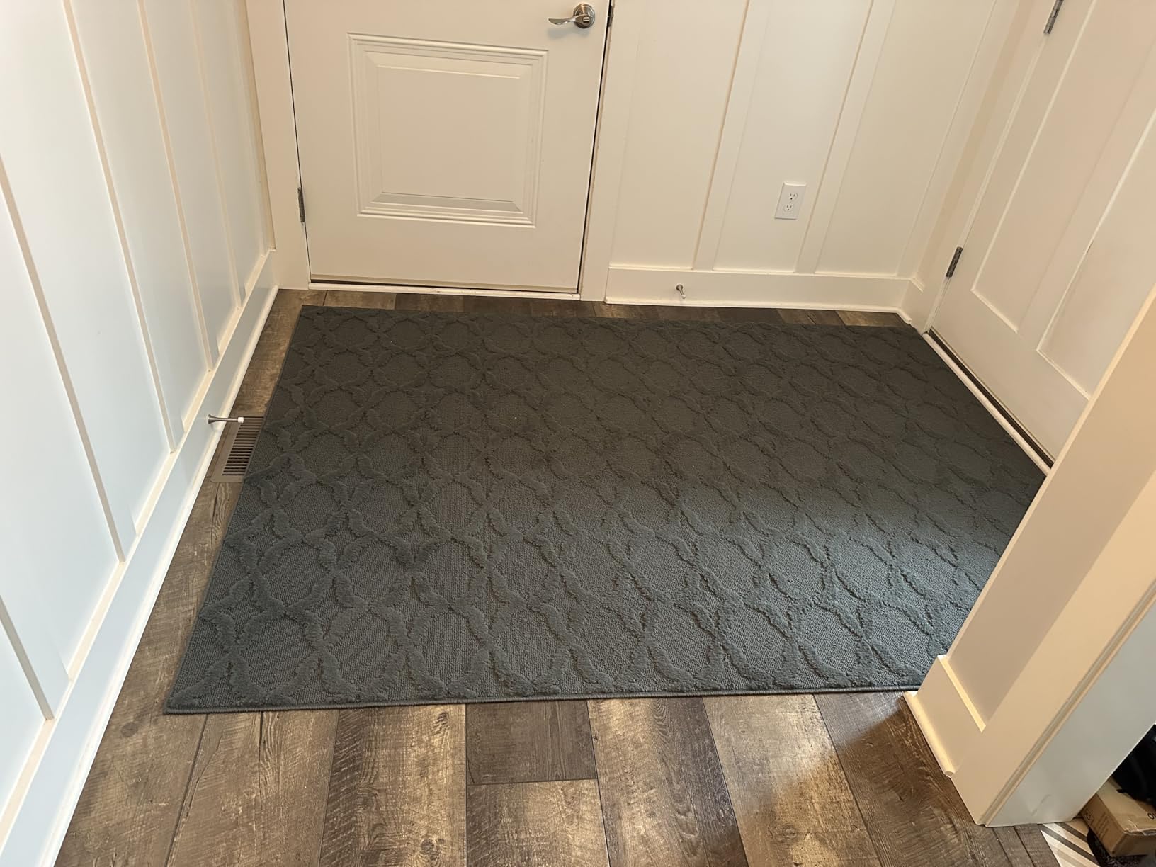 Garland Rug Sparta Non Slip Polypropylene 5 Ft. X 7 Ft. Black Area Rug- Ideal for Living Rooms & Hallways, Stylish & Durable for High-Traffic Areas customer photo 1