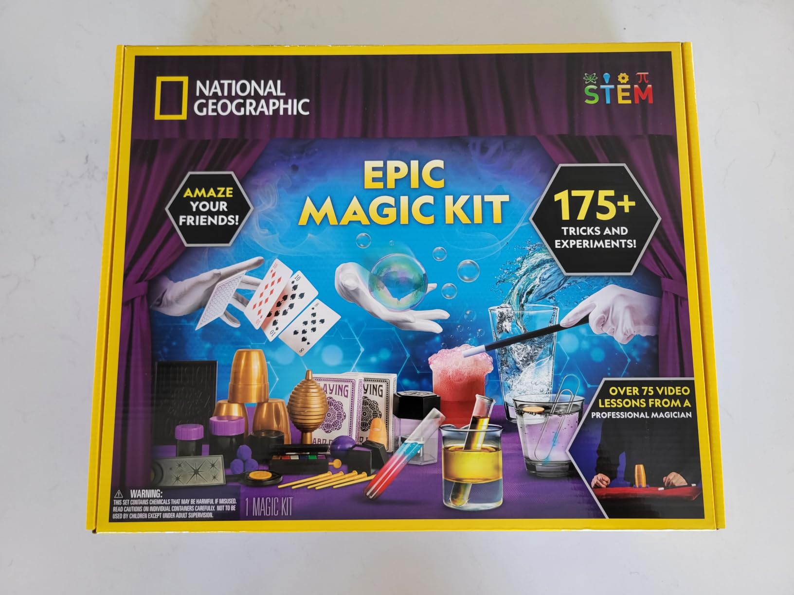 National Geographic Mega Magic Kit with 75+ Tricks for Kids Ages 8-12 | Perform Classic Illusions, Performance Props, STEM Learning, Video Instructions from a Professional Magician, Birthday Gift customer photo 2