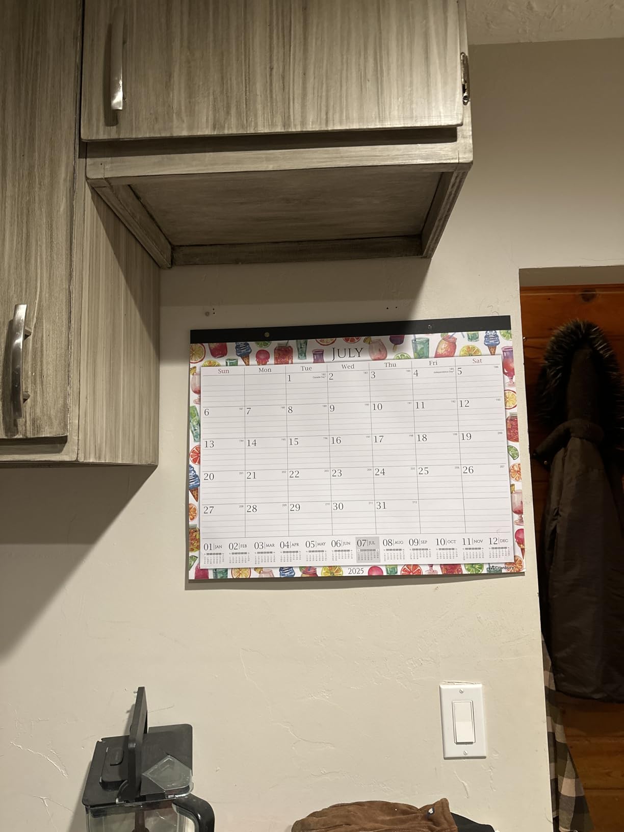 CRANBURY 2026-2027 Desk Calendar 22x17, 18-Month Monthly Planner customer photo 1