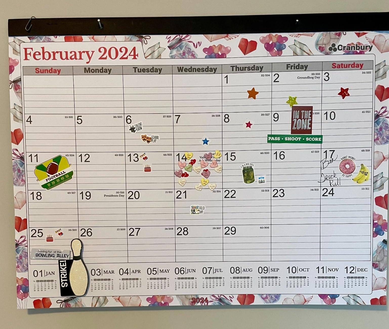 CRANBURY 2026-2027 Desk Calendar 22x17, 18-Month Monthly Planner customer photo 2