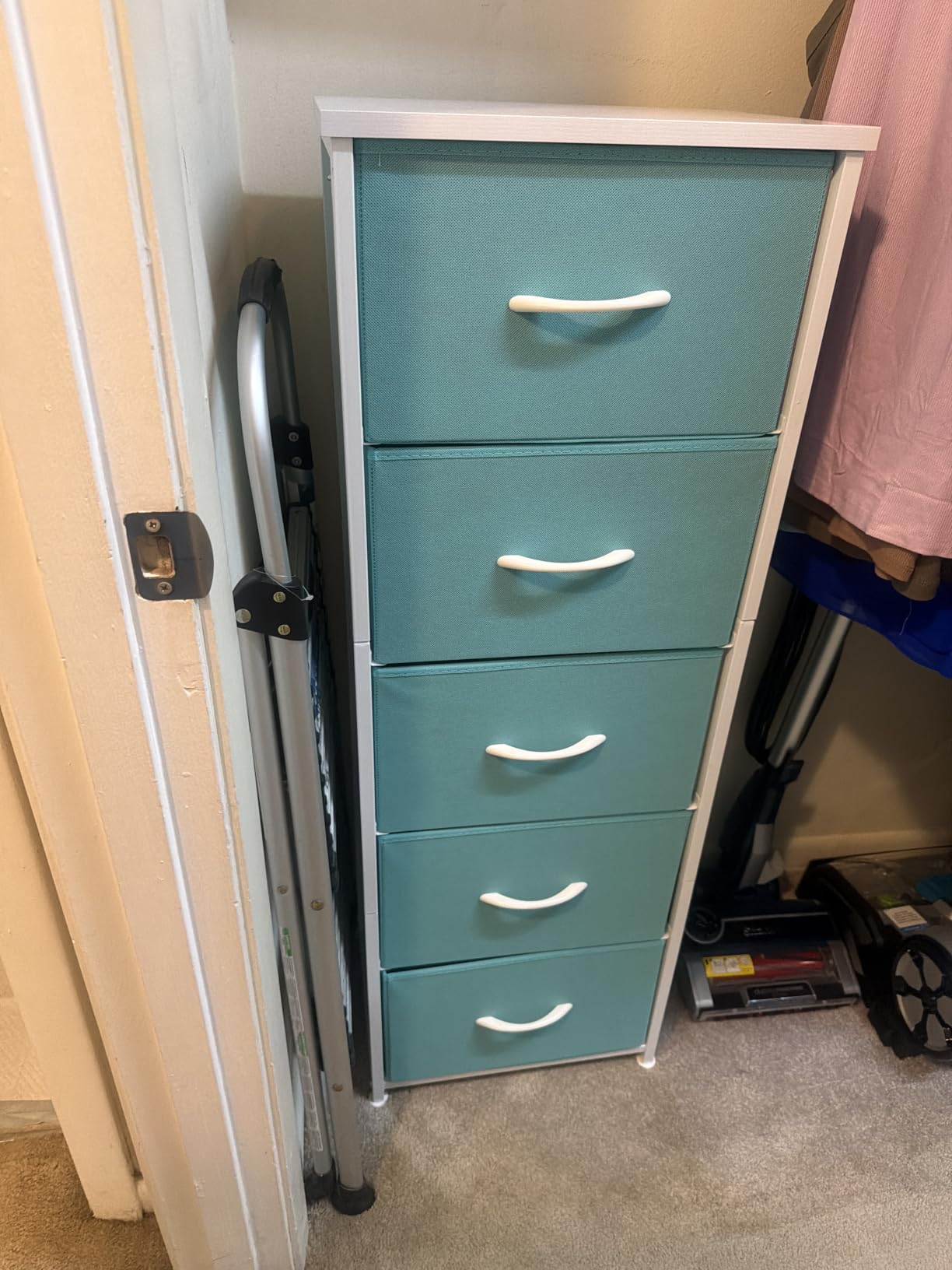 Sorbus Dresser for Kids Bedroom, Fabric Drawers (5 Drawer, Pastel) customer photo 2