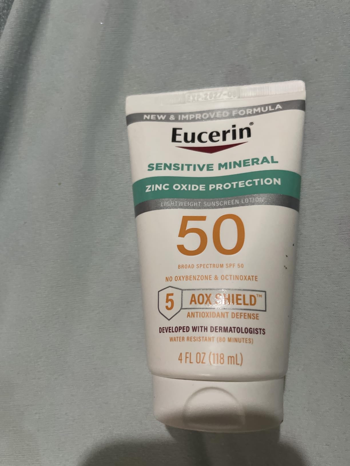 Eucerin Sun Sensitive Mineral Sunscreen Lotion, Face, Body, SPF 50, 4 FL OZ customer photo 1