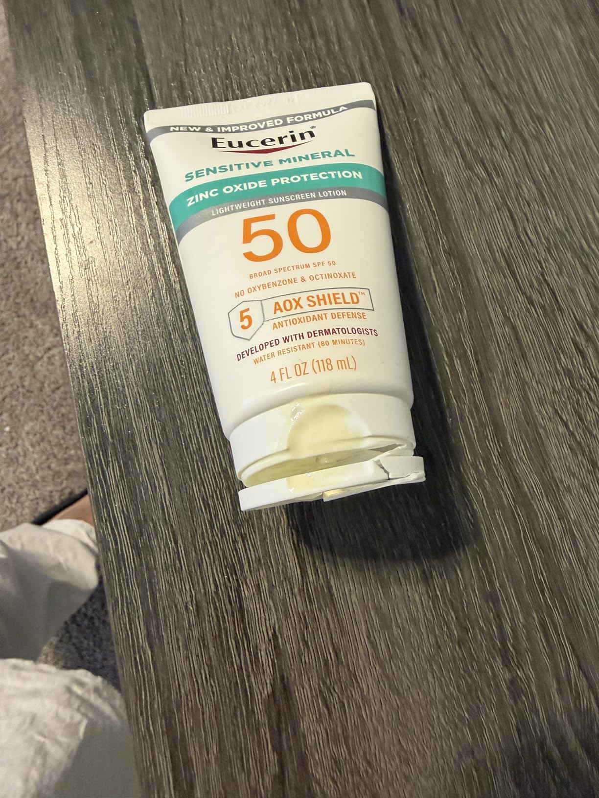 Eucerin Sun Sensitive Mineral Sunscreen Lotion, Face, Body, SPF 50, 4 FL OZ customer photo 2