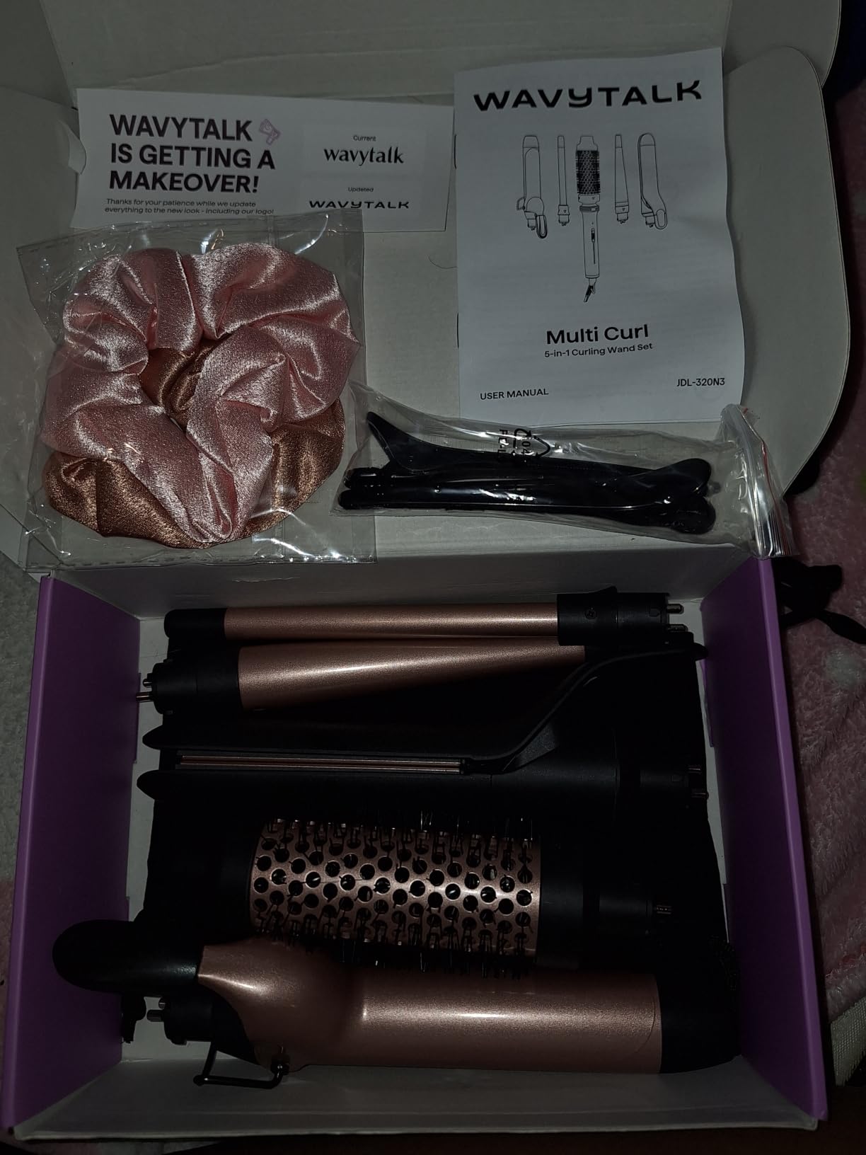 Wavytalk 5 in 1 Curling Iron Set with Heated Round Brush for Blowout Look customer photo 1