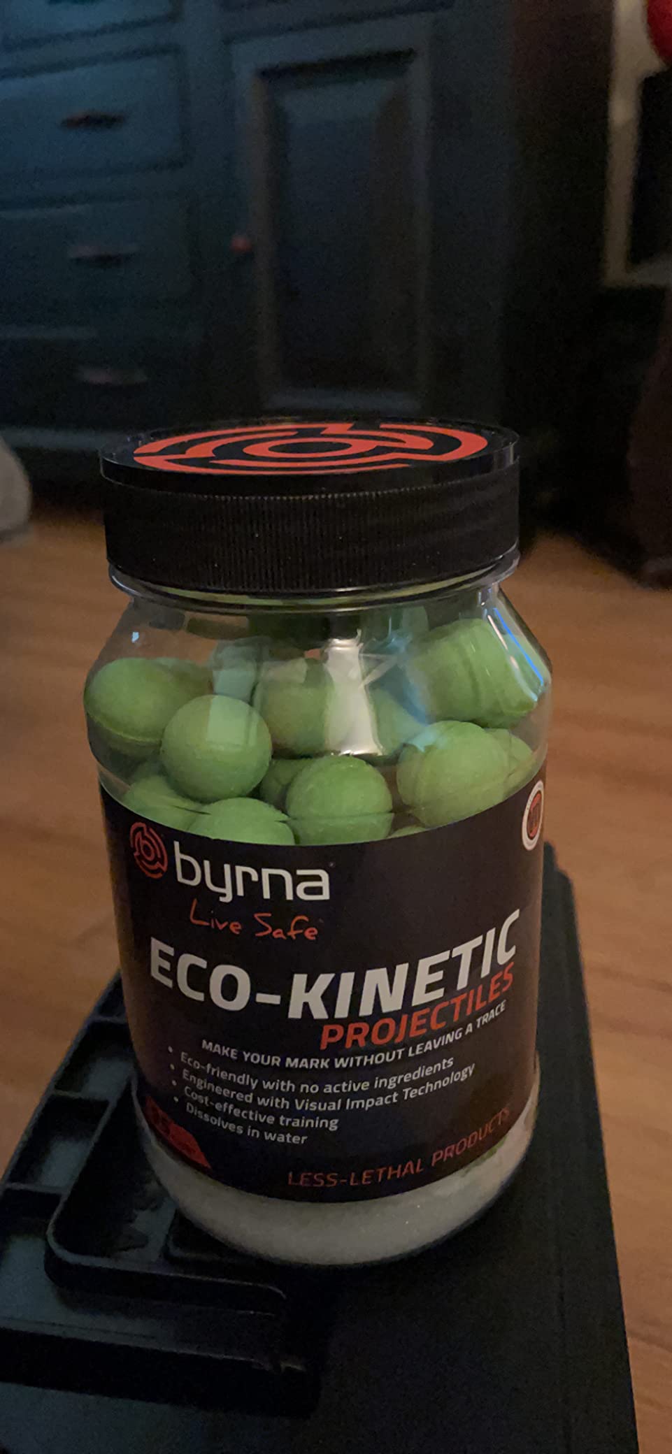 Eco-Kinetic Projectiles - Training & Recreational Projectile Rounds for Byrna Launchers with Visual Impact Technology - Water Soluble, Easy to Clean, 0.68 Caliber customer photo 1