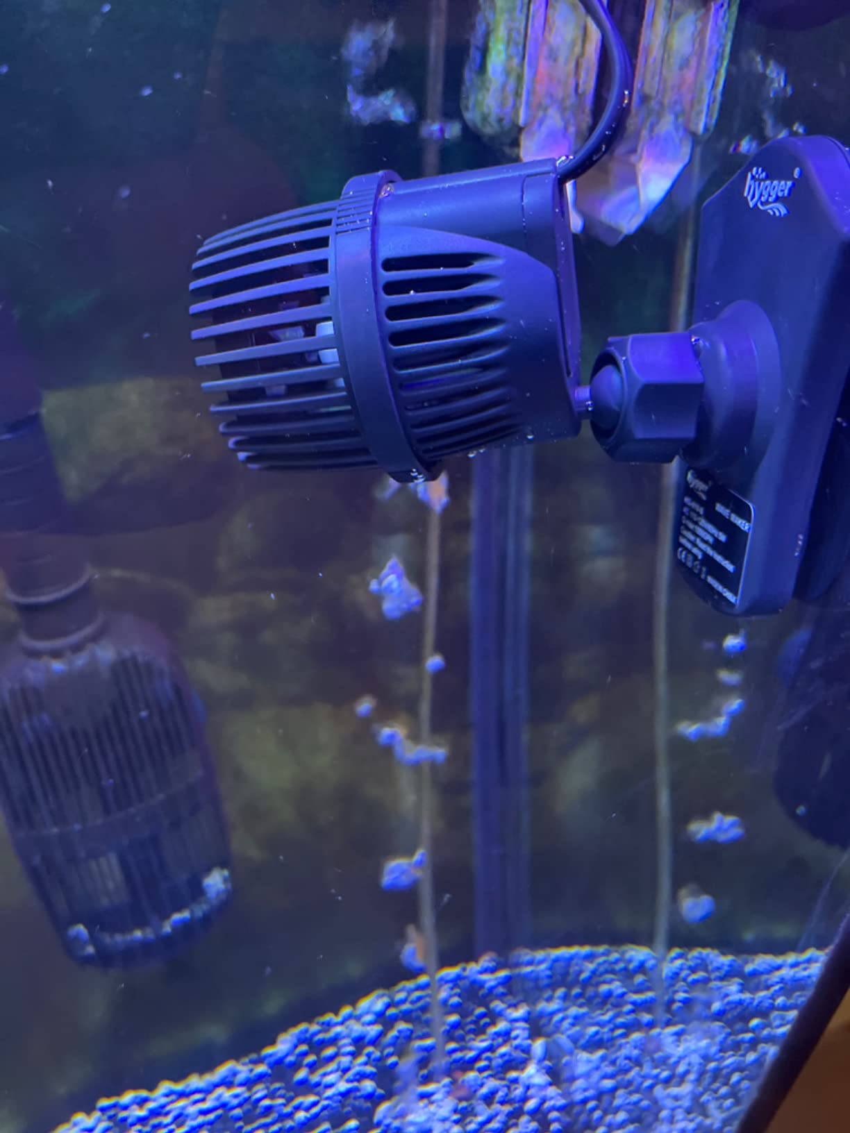 hygger 1050 GPH Aquarium Wave Maker Pump with Strong Magnetic Suction Base, Ultra-quiet 360 Degree Rotating Submersible Power Head, for 20-60 Gal Freshwater Saltwater Tank customer photo 1