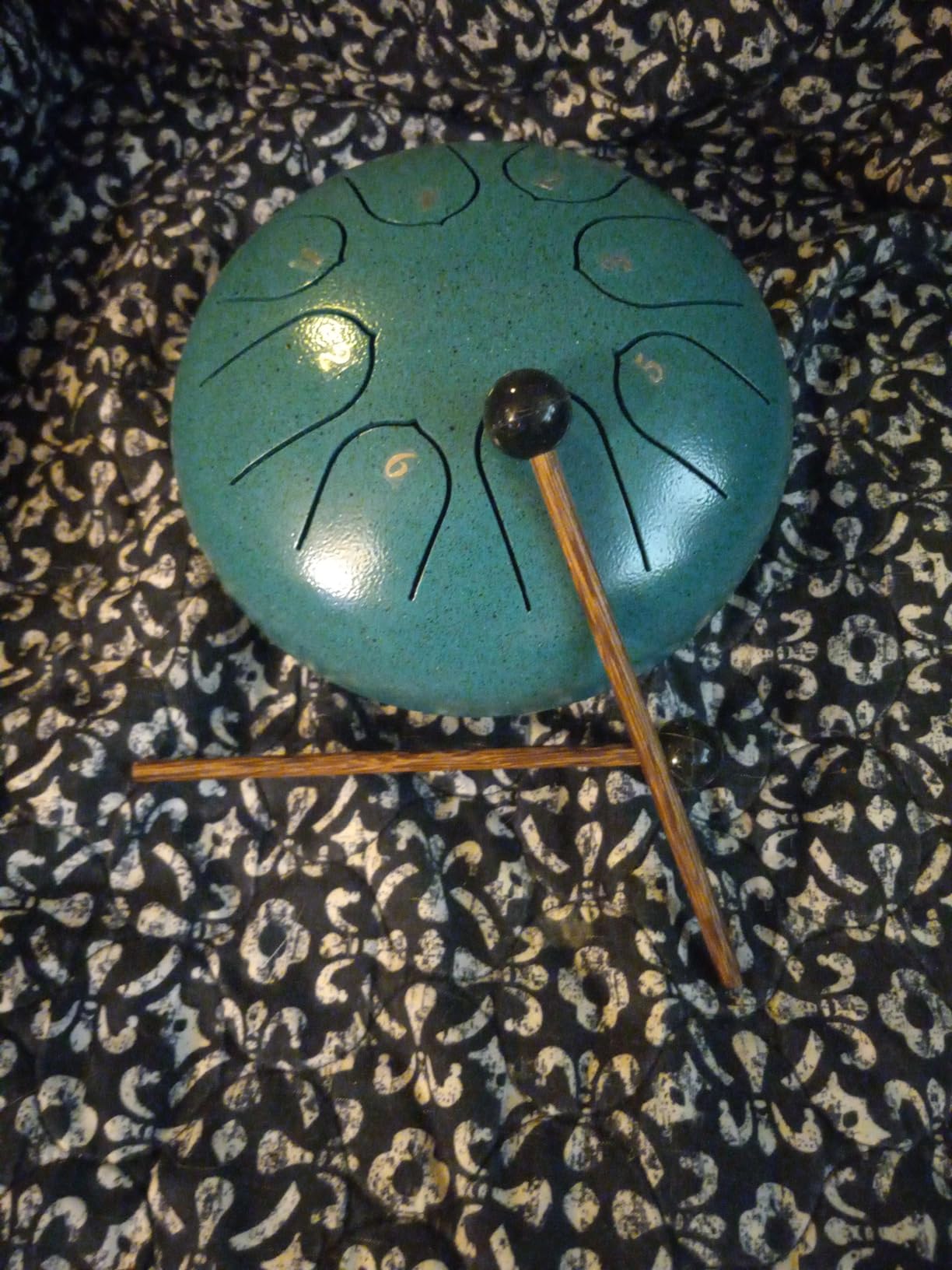 Steel Tongue Drum 6 Inch 8 Notes Musical Instrument, Rain Drum Style Gift customer photo 2