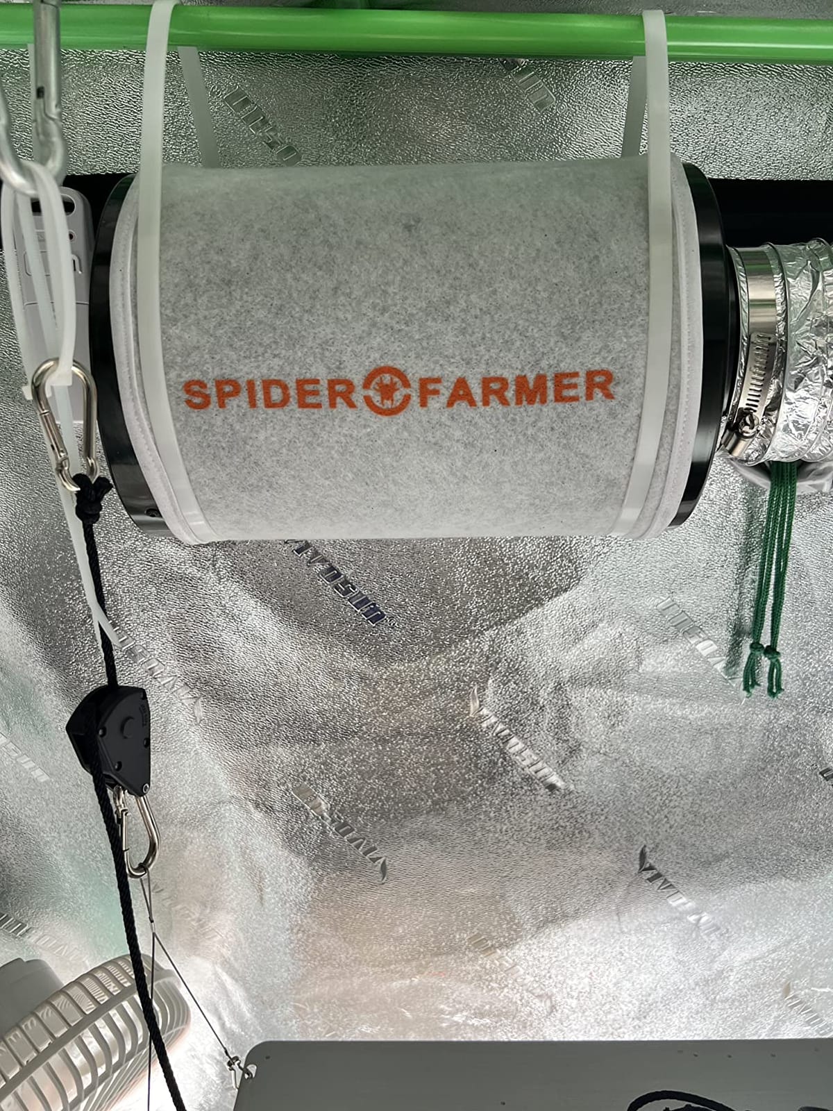 Spider Farmer 4 Inch Carbon Filter for Grow Tent Odor Control customer photo 1