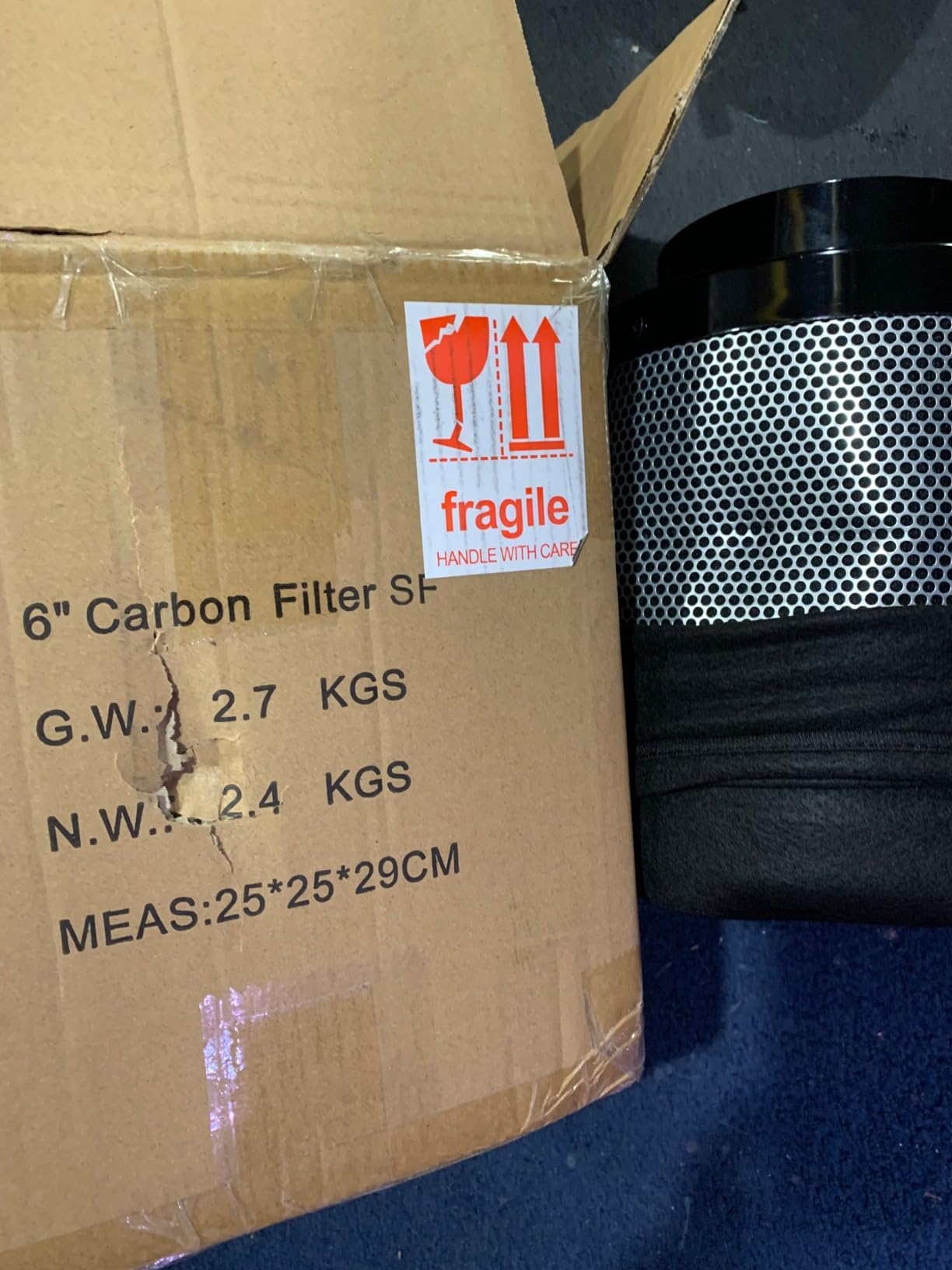 Spider Farmer 4 Inch Carbon Filter for Grow Tent Odor Control customer photo 2