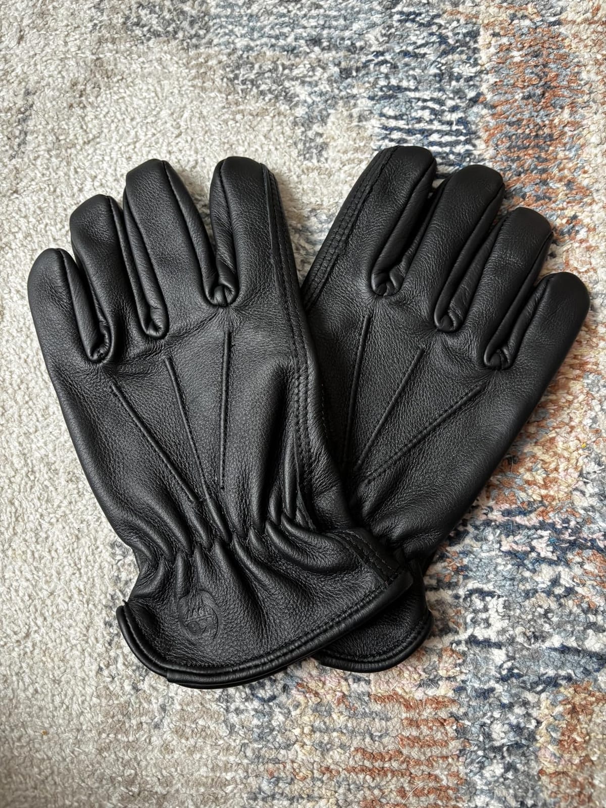 Leather Work Gloves for Men & Women, Reinforced Durable Gardening Gloves,Cowhide Work Gloves,Puncture & Cut Resistant customer photo 2