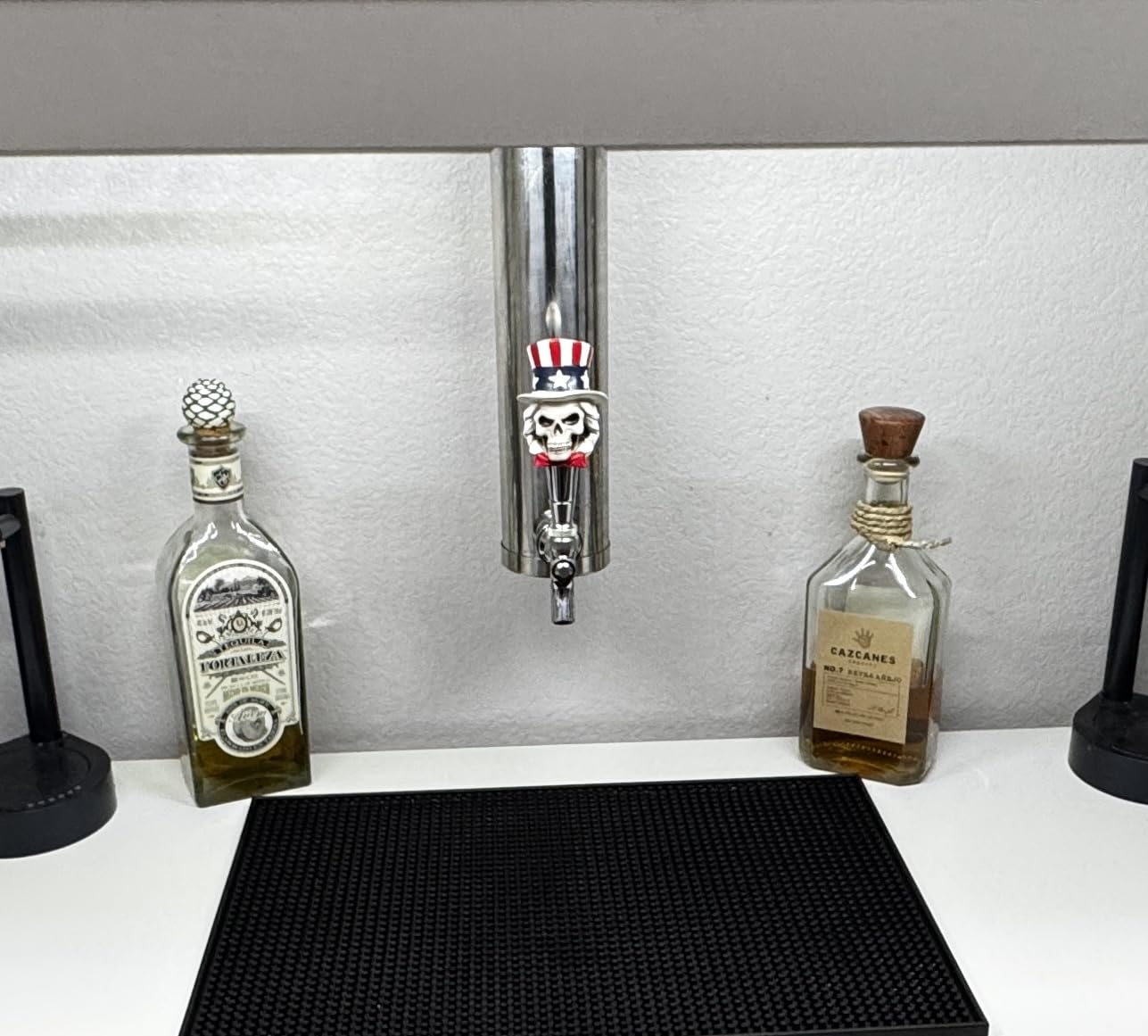 MRbrew Single Tap Draft Beer Tower, Support Countertop and Kegerator Installation, Stainless Core Beer Faucet Stainless Steel 3'' Flange Brewing Tower Dispenser Kit with Self-Closing Faucet Spring customer photo 1