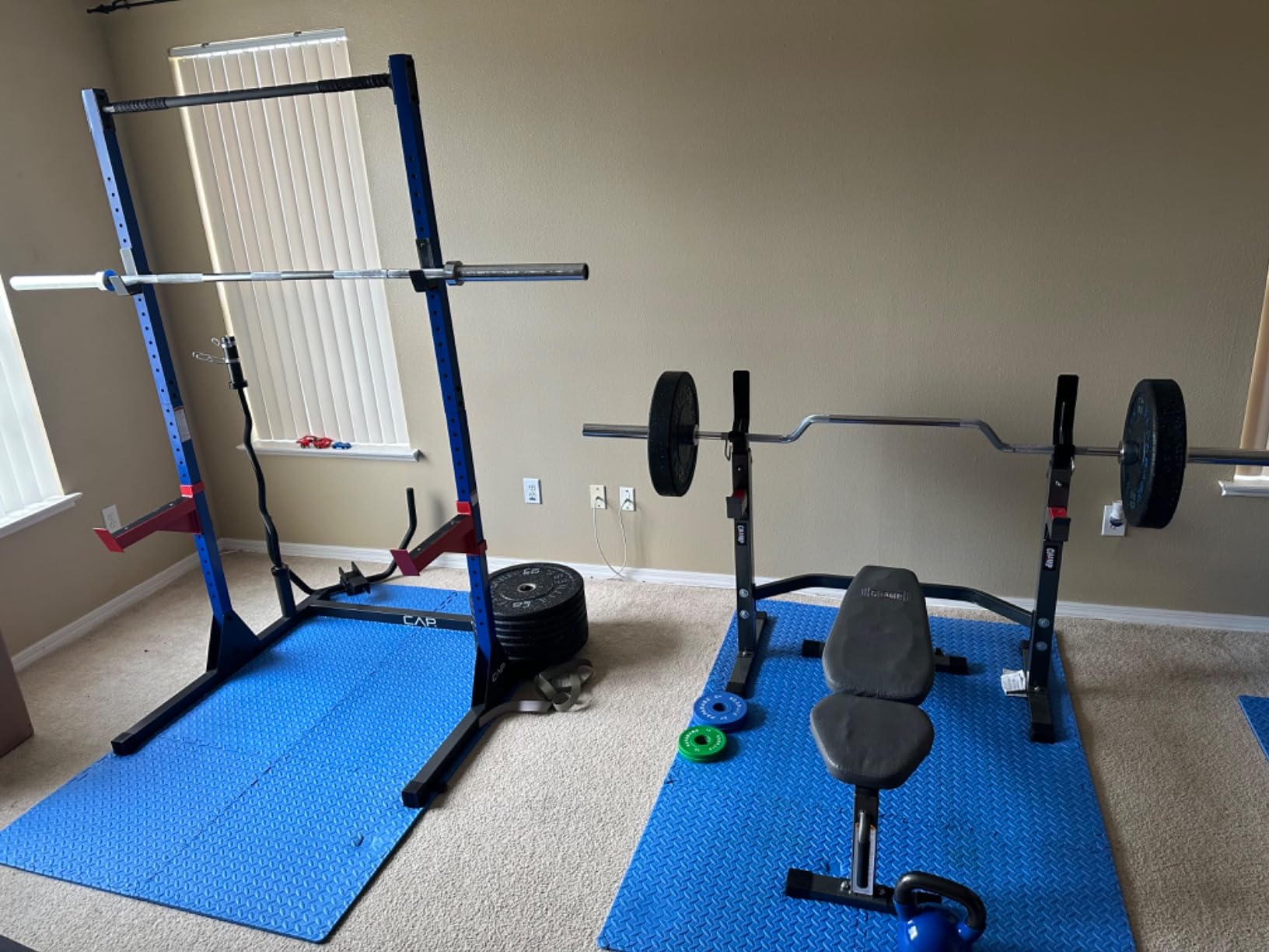 Titan Fitness Cambered Bench & Row Bar, 3