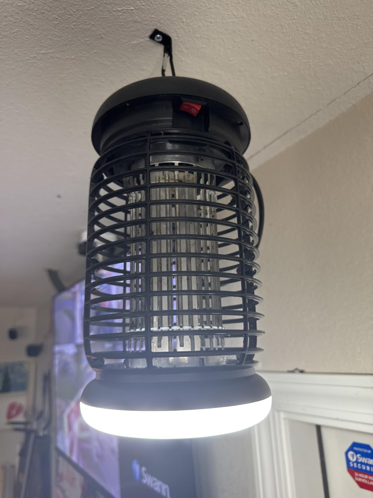 LUOJIBIE Bug Zapper Outdoor, Electric Mosquito Killer Fly Trap with UV/LED Light, 4200V High Voltage Waterproof Flying Insect Zapper for Backyard Patio, Indoor Mosquito Zapper for Home Garage customer photo 2