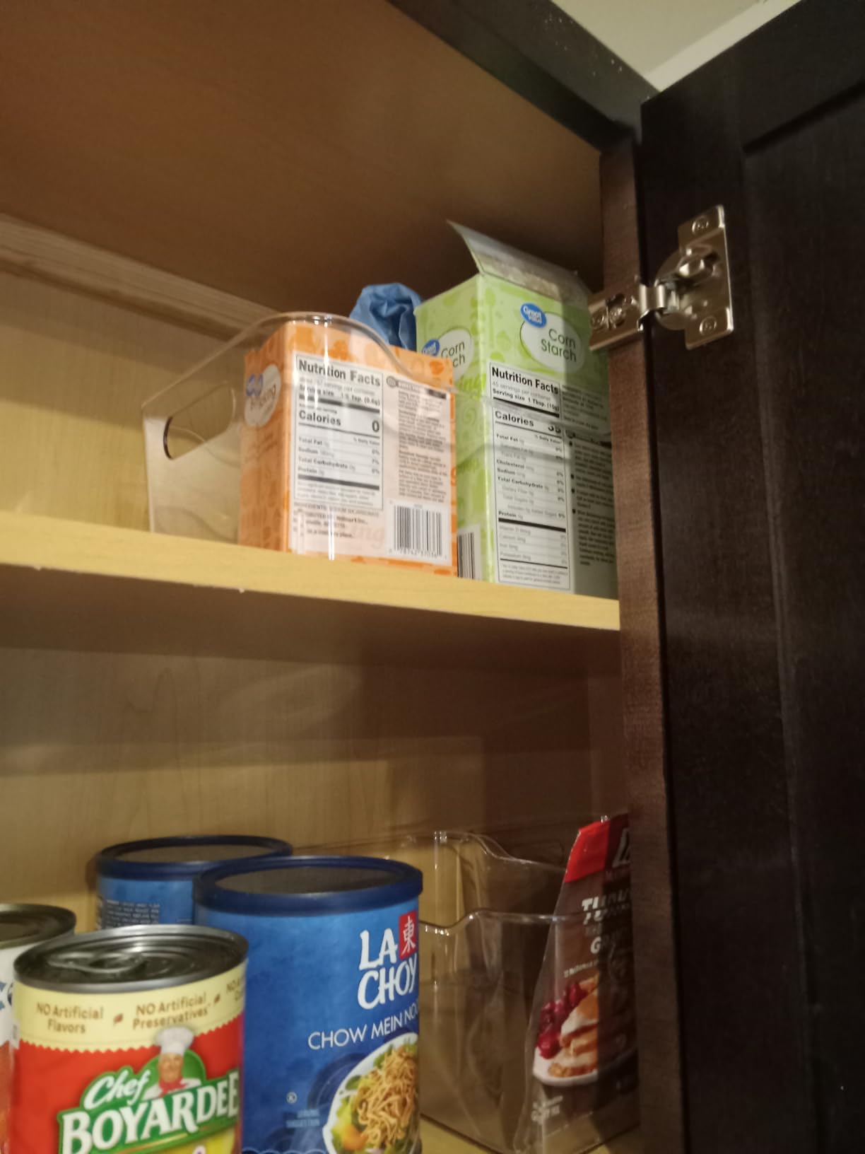 12 PACK Clear Plastic Storage Bins, Kitchen Cabinet Pantry Organizer Bins customer photo 1