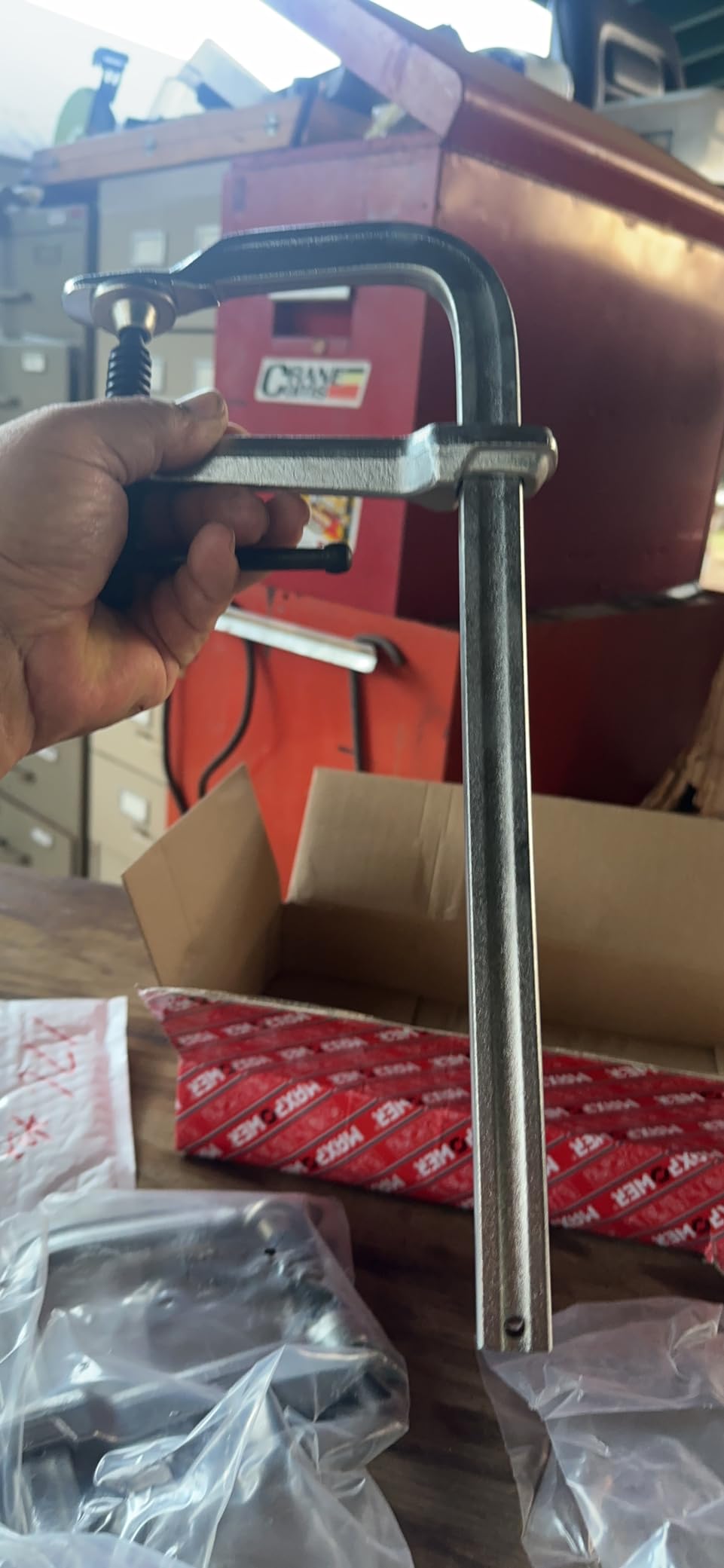 MAXPOWER 16-inch F Clamp, 4-3/4