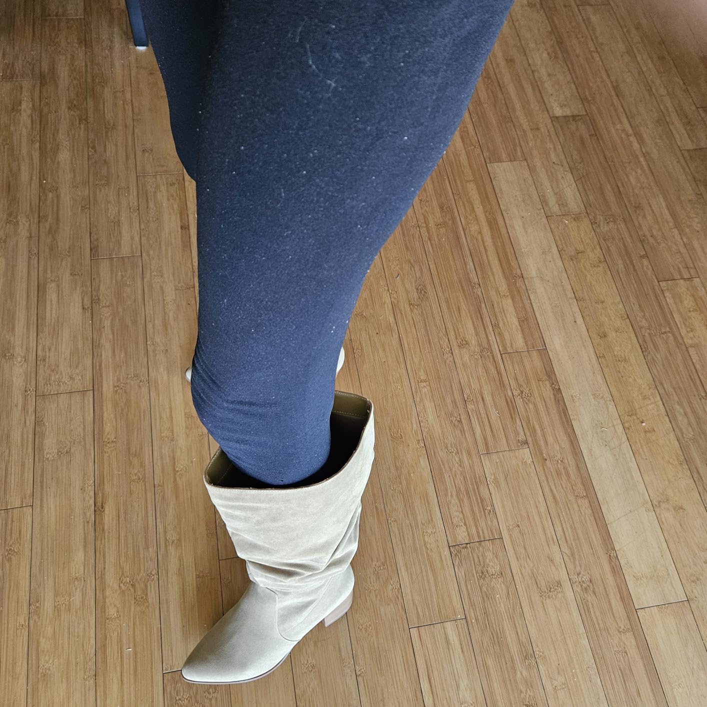 Amazon Essentials womens Tall Block Heel Boots customer photo 1