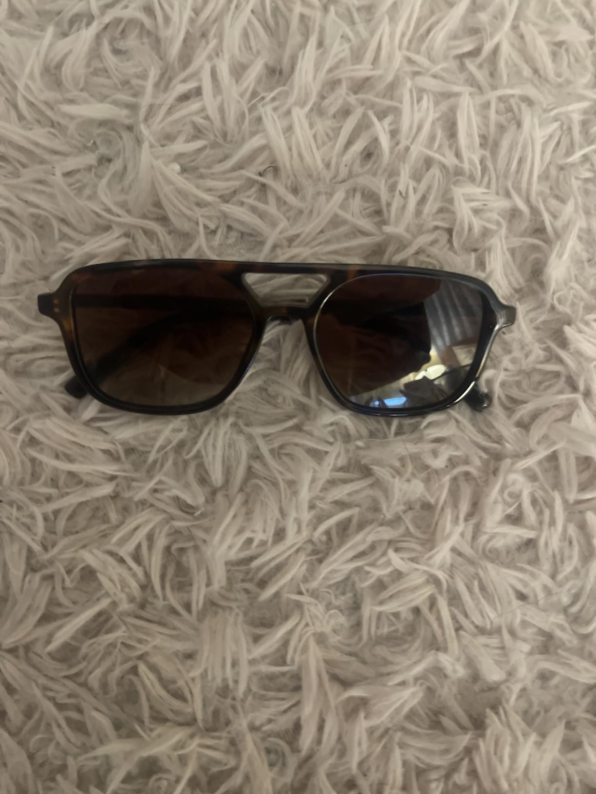 SOJOS Retro Aviator Sunglasses Womens Mens,Trendy Rectangle Shades SJ2202 customer photo 2