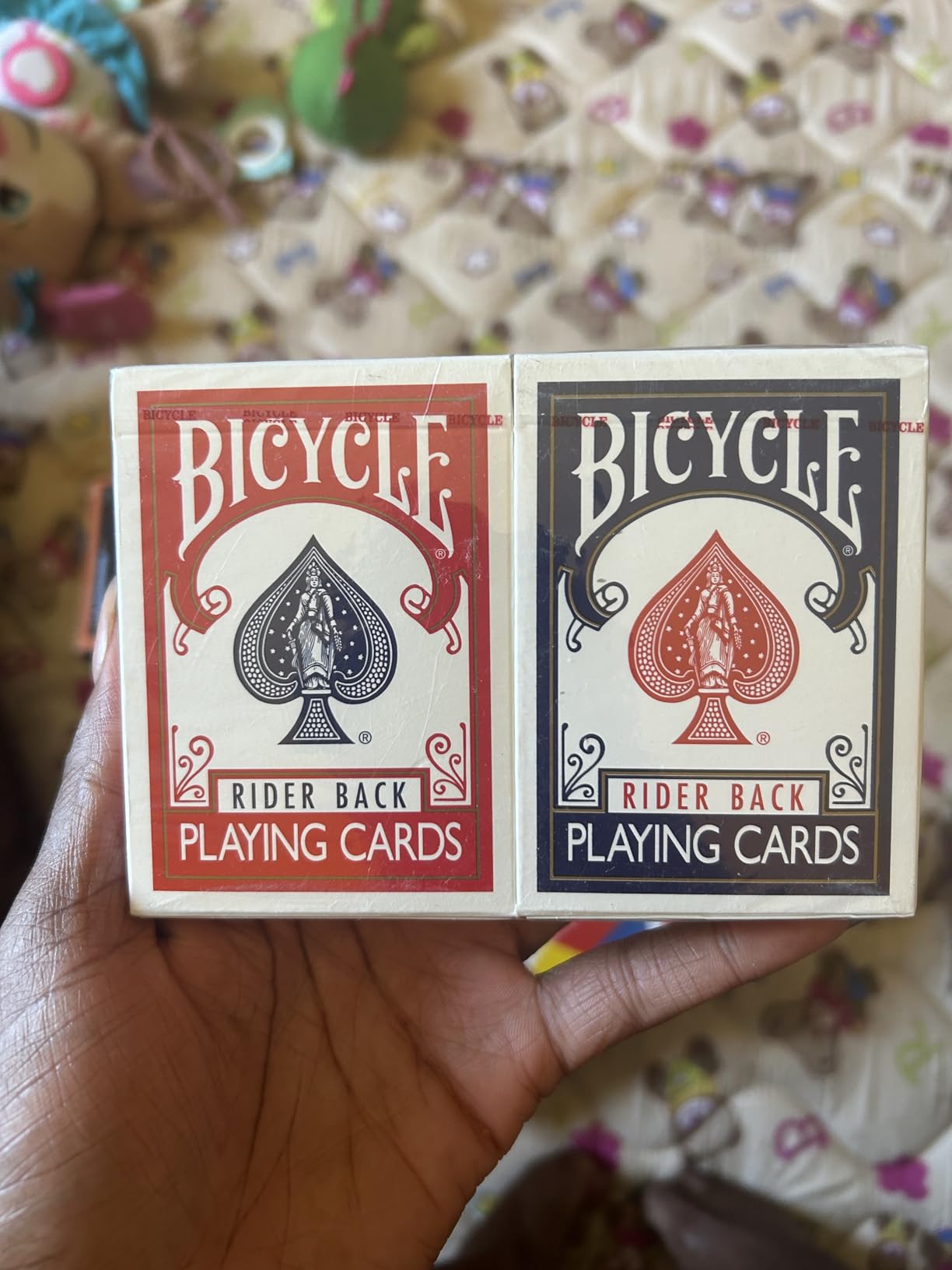 Bicycle Rider Back Playing Cards, Standard Poker Size Deck of Cards, Red & Blue (2 Pack), Classic Cards, Blackjack, Family Game Night & Card Games customer photo 2