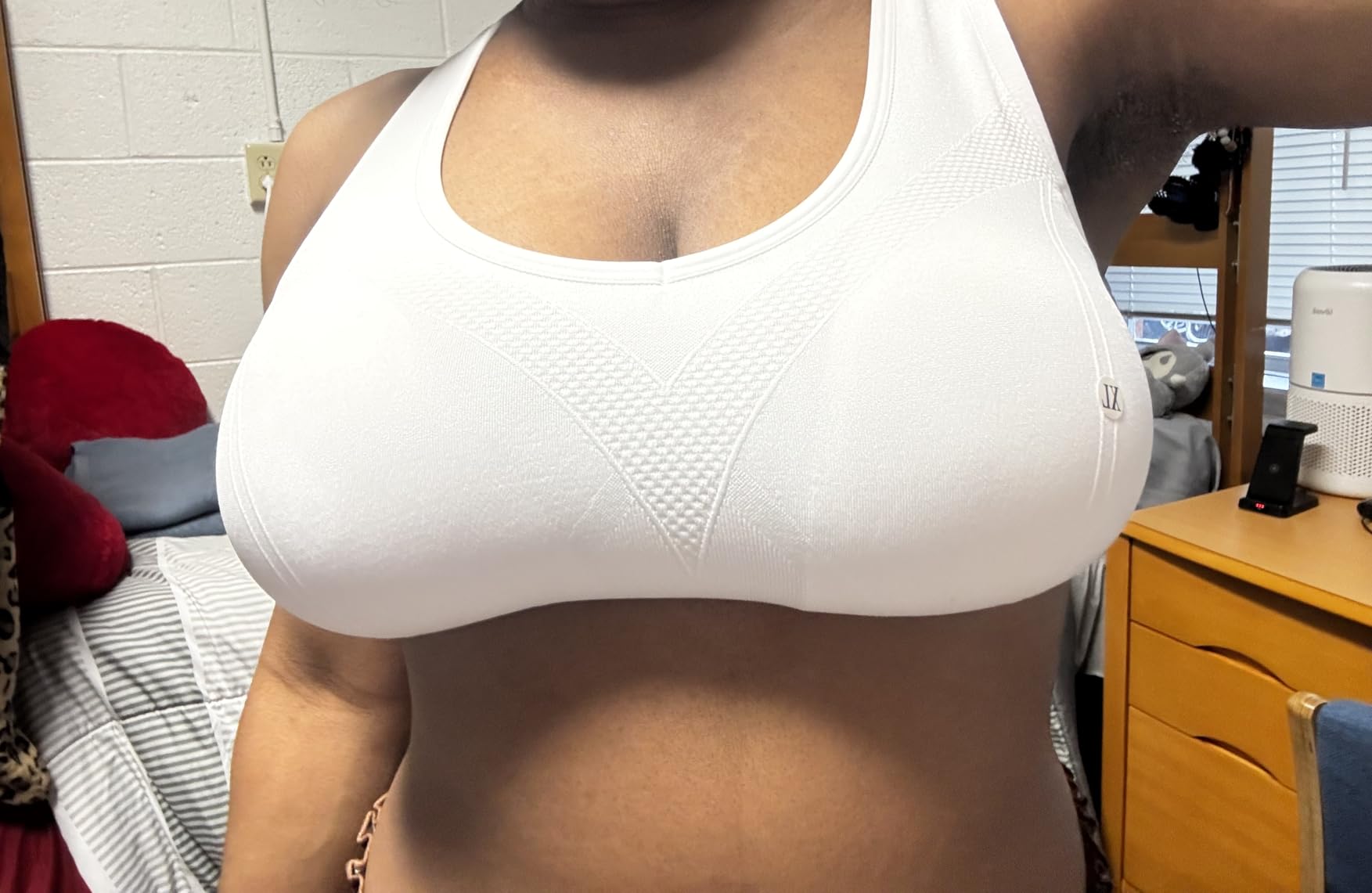 FITTIN Supportive Sports Bra for Large-Bust: 12-Hour Zero-Pressure Comfort customer photo 1
