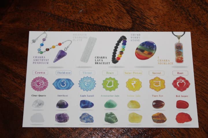 BORAMDO 22Pcs Healing Crystals Set, Chakra Stones Kit in Wooden Box customer photo 1