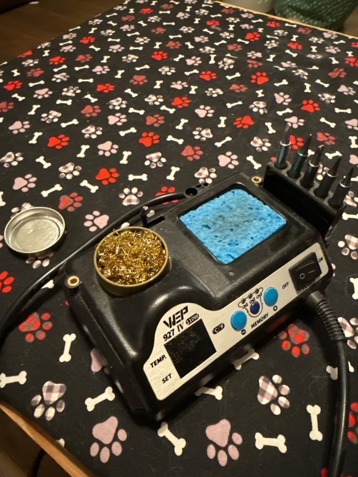 WEP 927-IV Soldering Station Kit High-Power 110W with 3 Preset Channels, Sleep Mode, LED Magnifier, 5 Extra Iron Tips, Tip Cleaner, 2 Helping Hands, Tip Storage Slots, Lead-free Solder Wire, Tweezers customer photo 2