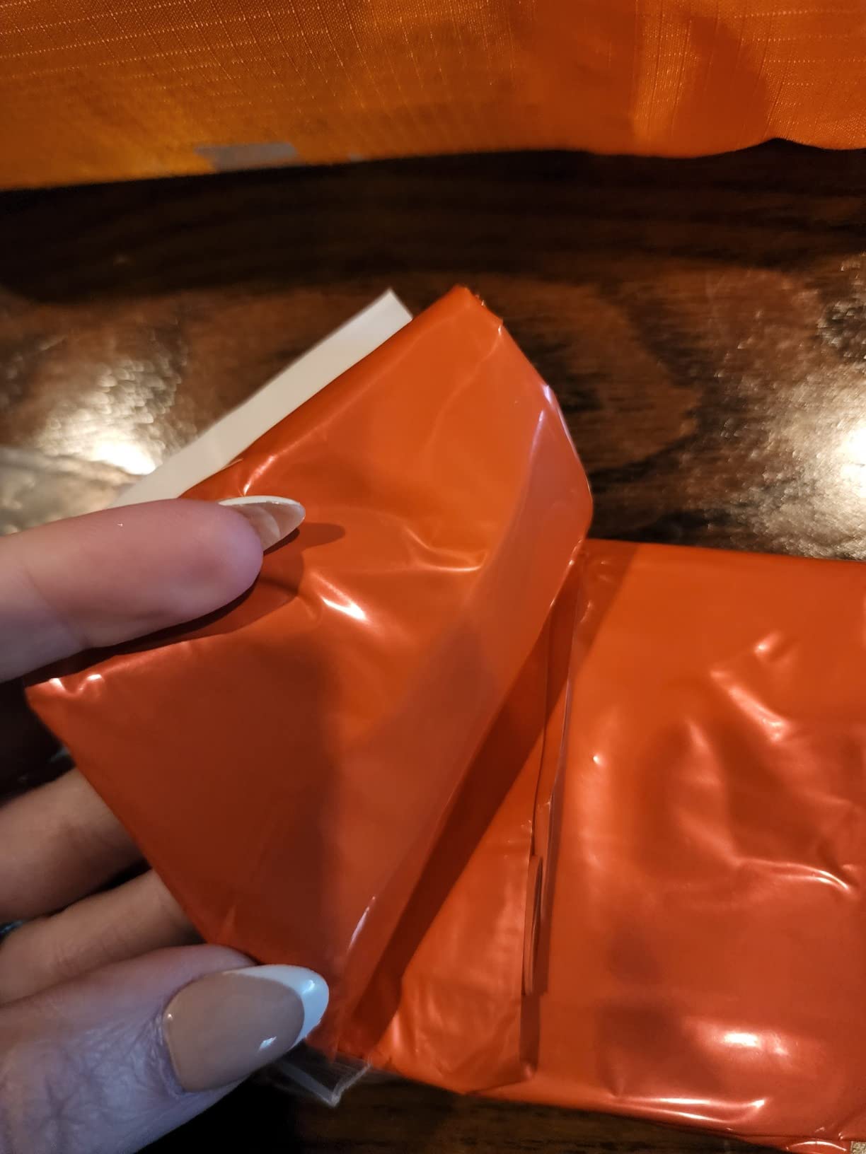 ANLOKE Emergency Blankets Mylar Thermal Blanket,(10 Pack) of Gigantic Space Blanket 84 * 64 in. Survival Blankets Heavy Duty Camping Gear,First Aid customer photo 2