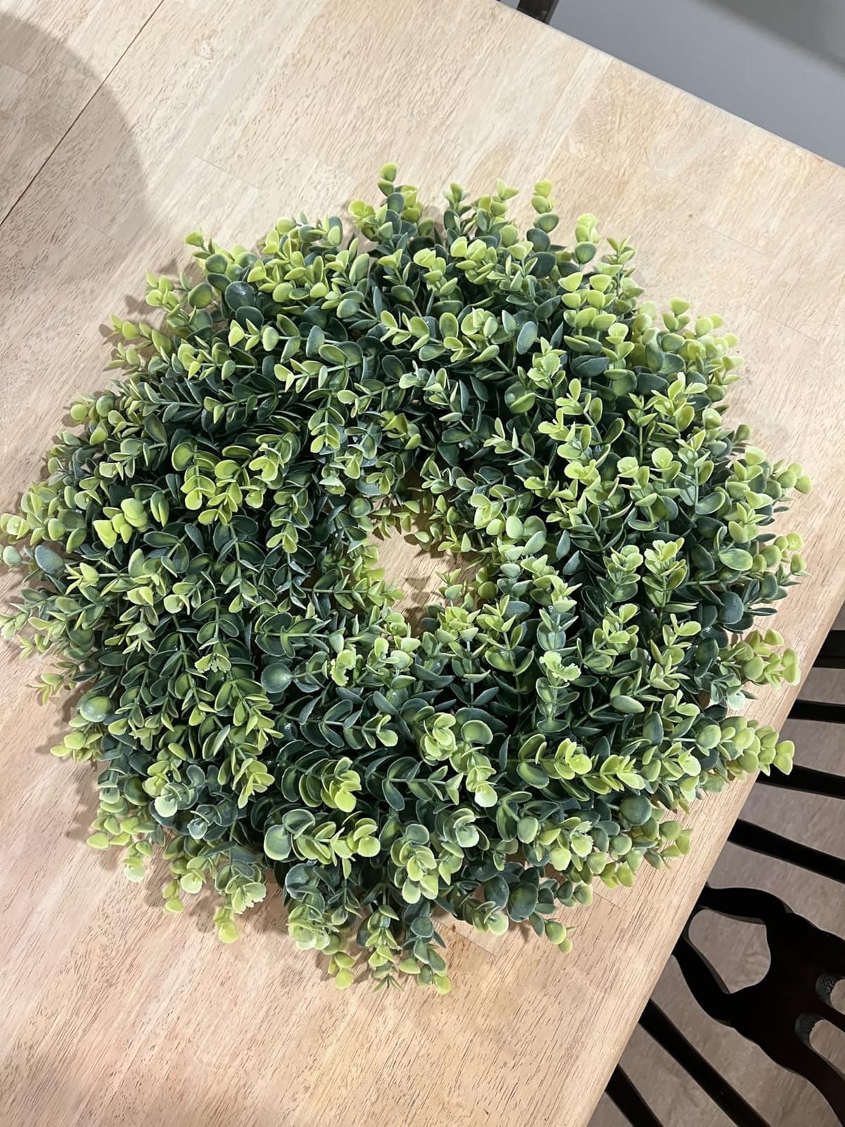 20” Wreaths for Front Door Spring Summer Green Boxwood Door Wreath for All Seasons Living Room Bedroom Window Wall Indoor Outdoor Farmhouse Easter St. Patrick's Independence Day Home Decoration customer photo 1
