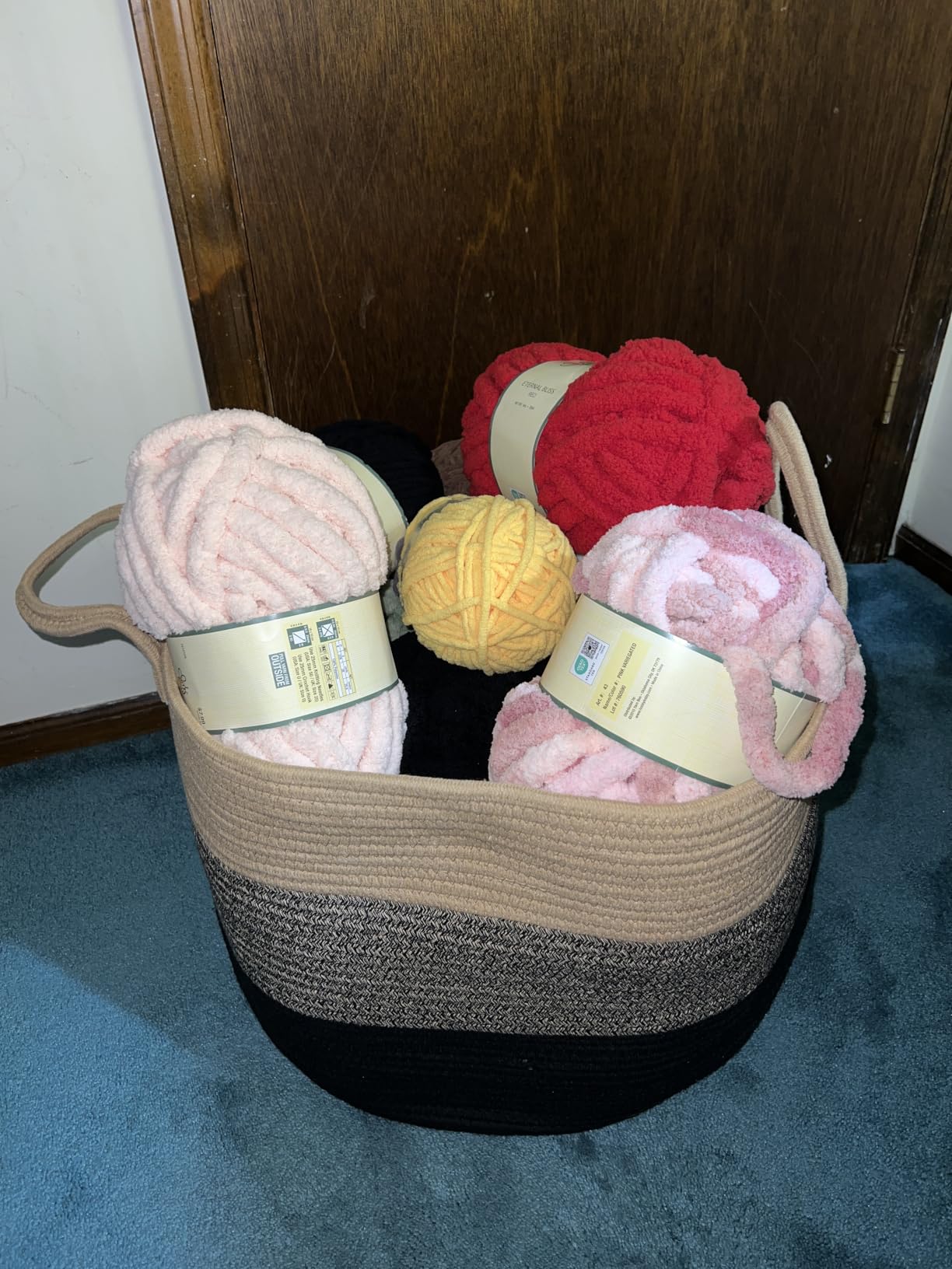 OrganiHaus Rainbow Laundry Basket & Hamper, Nursery Playroom 52L customer photo 1