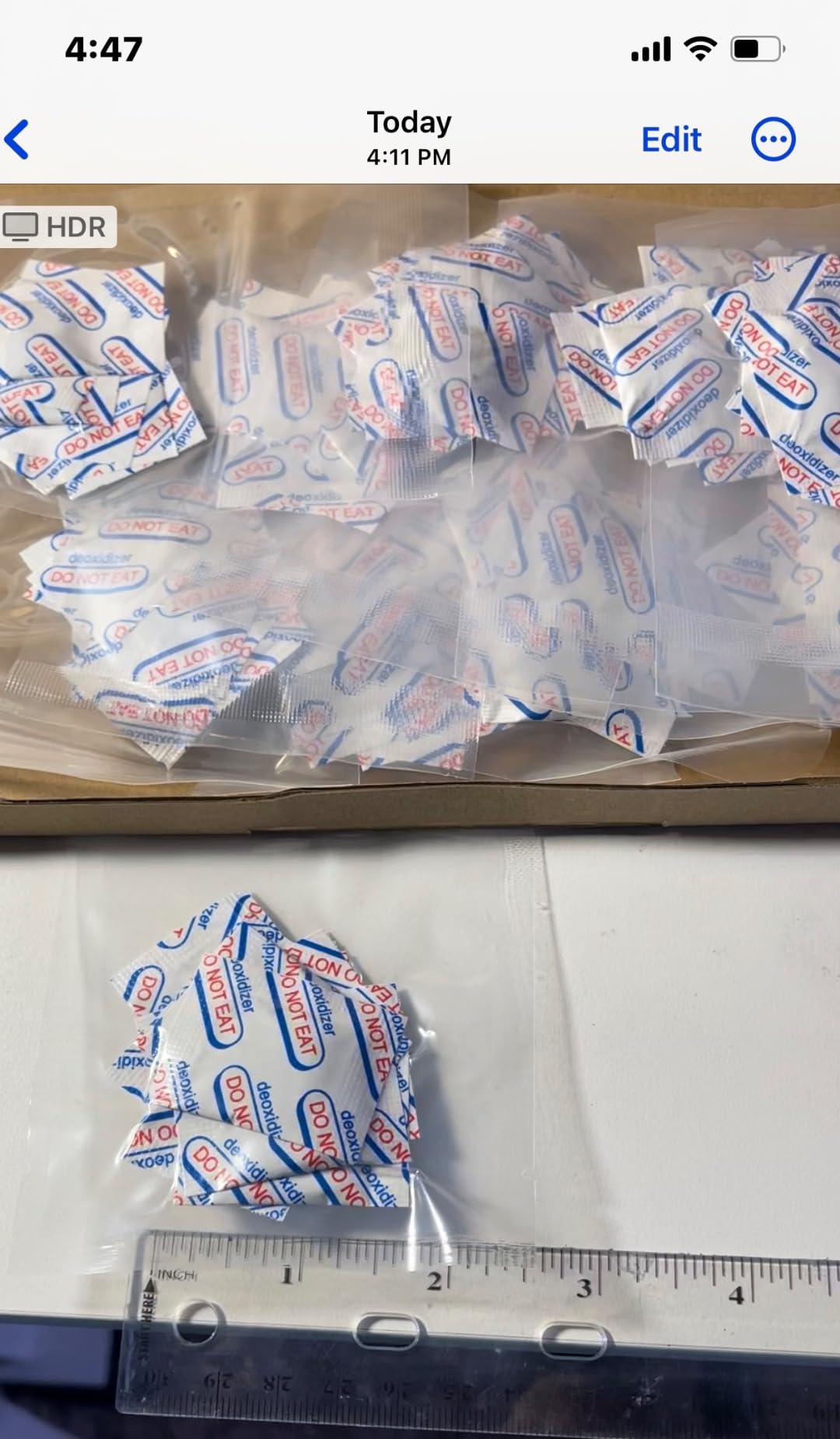 auhanth 100 Packs 100CC Oxygen Absorbers (10 Packs of 10), Food Grade Oxygen Absorbers for Long Term Food Storage in Vacuum Bag, Applicable to Mason Jars, Vacuum Storage Bags customer photo 2