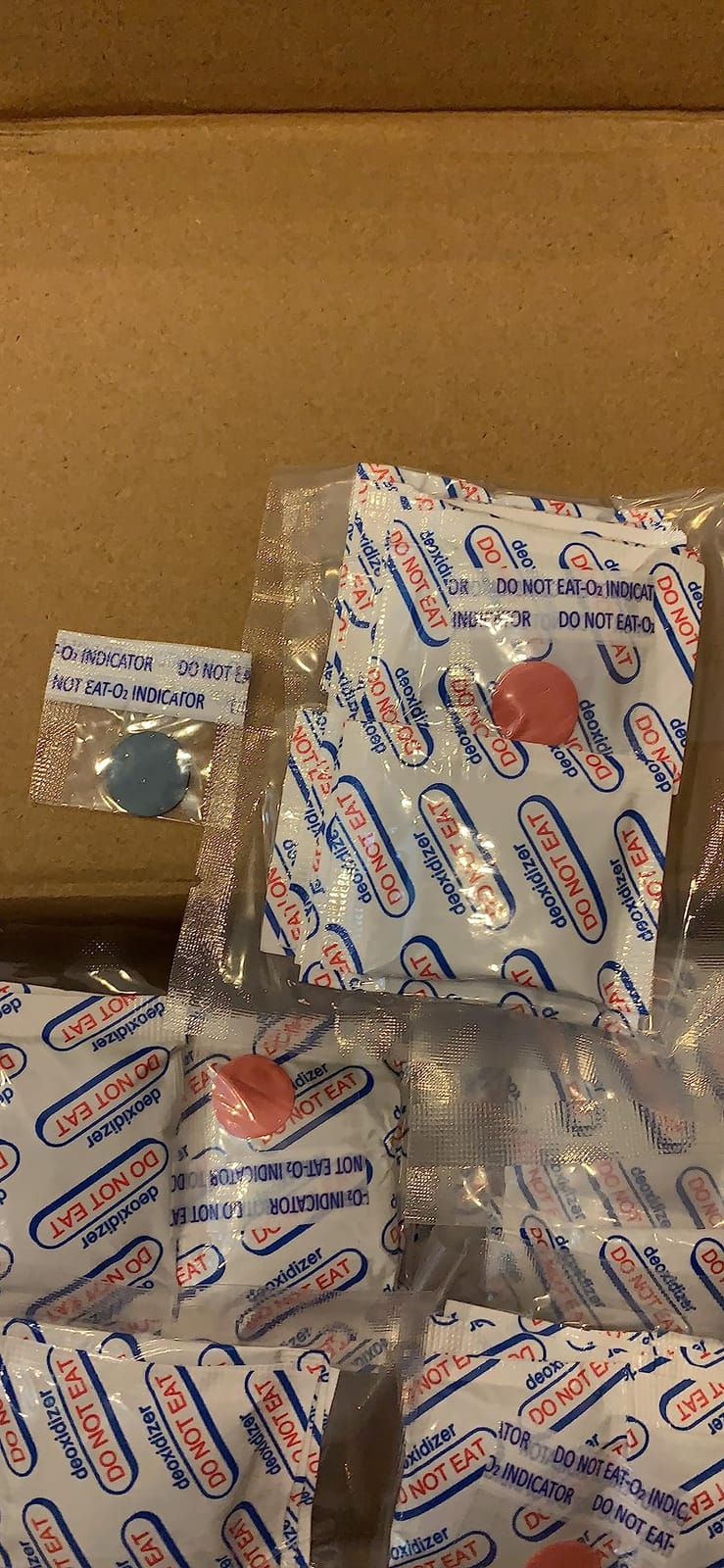 120 Packs 500CC Food Grade Oxygen Absorbers (10 Pack in Individual Vacuum Bag ) , Oxygen Absorbers For Long Term Food Storage with Oxygen Indicator , Works in Mylar Bags, Mason Jars, and Vacuum Bags customer photo 1