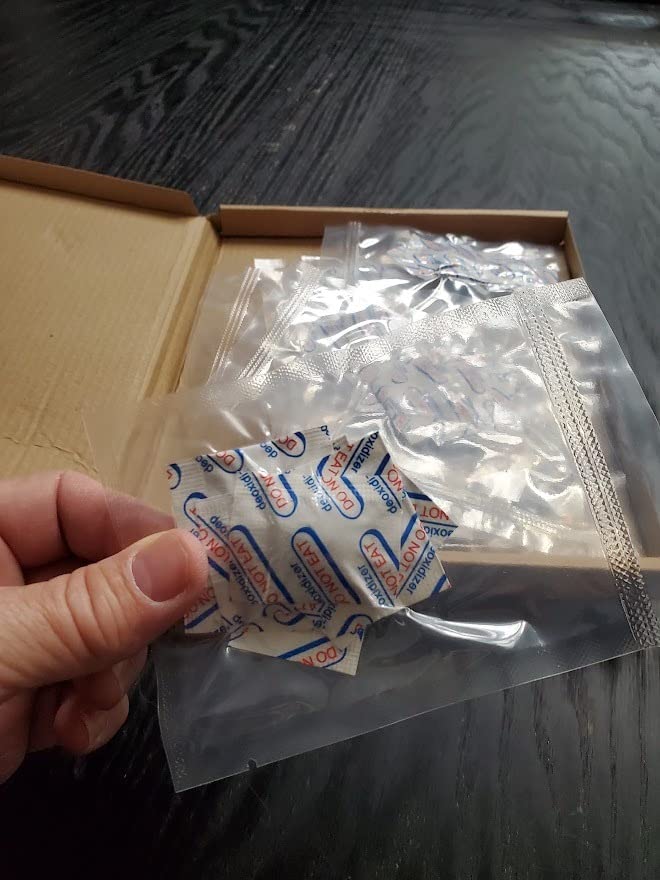 120 Packs 500CC Food Grade Oxygen Absorbers (10 Pack in Individual Vacuum Bag ) , Oxygen Absorbers For Long Term Food Storage with Oxygen Indicator , Works in Mylar Bags, Mason Jars, and Vacuum Bags customer photo 2