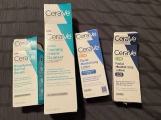 CeraVe Acne Skin Care Set, Foaming Cleanser + Retinol Serum + AM&PM Lotion customer photo 2