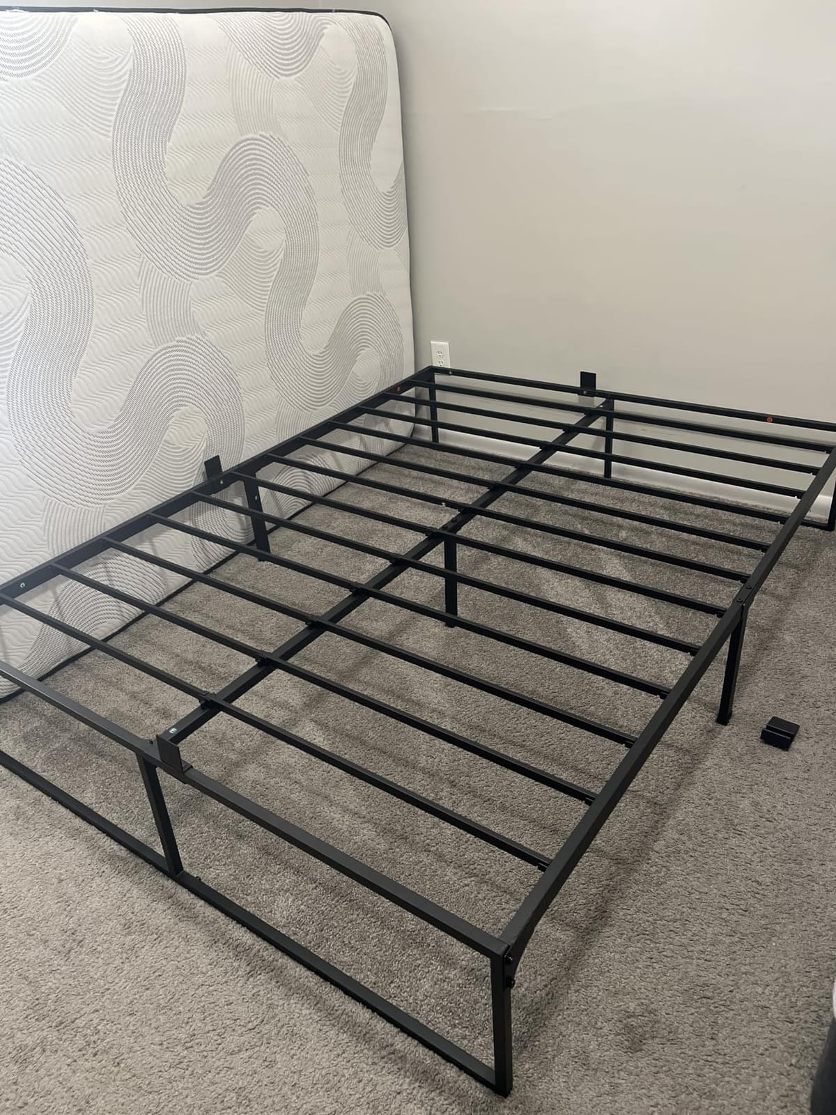Yitong Angel 14 Inch Queen Bed Frame,3500 lbs Heavy Duty Metal Platform, Steel Slats Support/No Box Spring Needed/Noise Free/Non-Slip/Easy Assembly customer photo 1