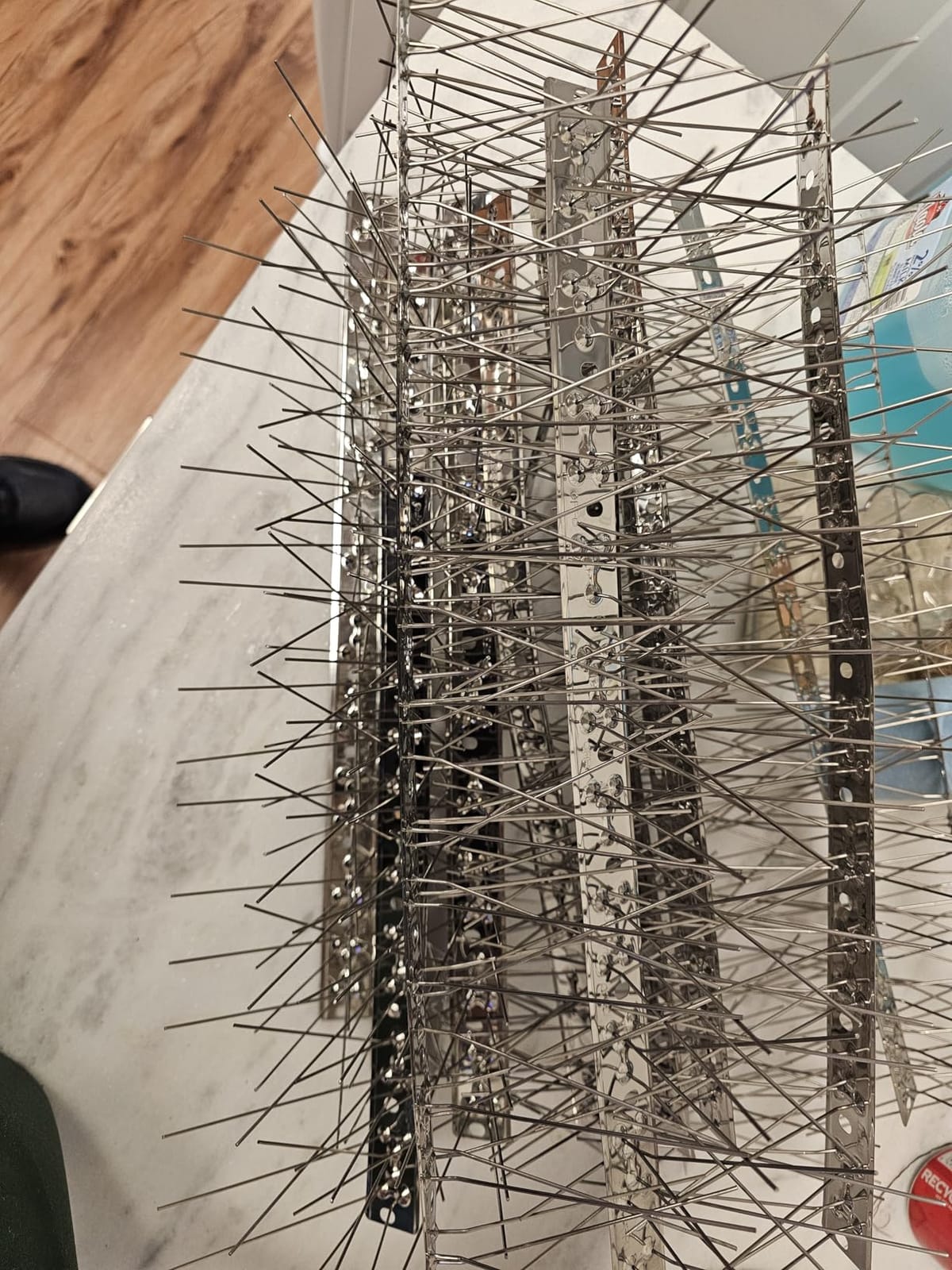 OFFO Bird Spikes for Outside, 304 Stainless Steel, 4 Pcs, 3.4 Ft (1.04 m) customer photo 2
