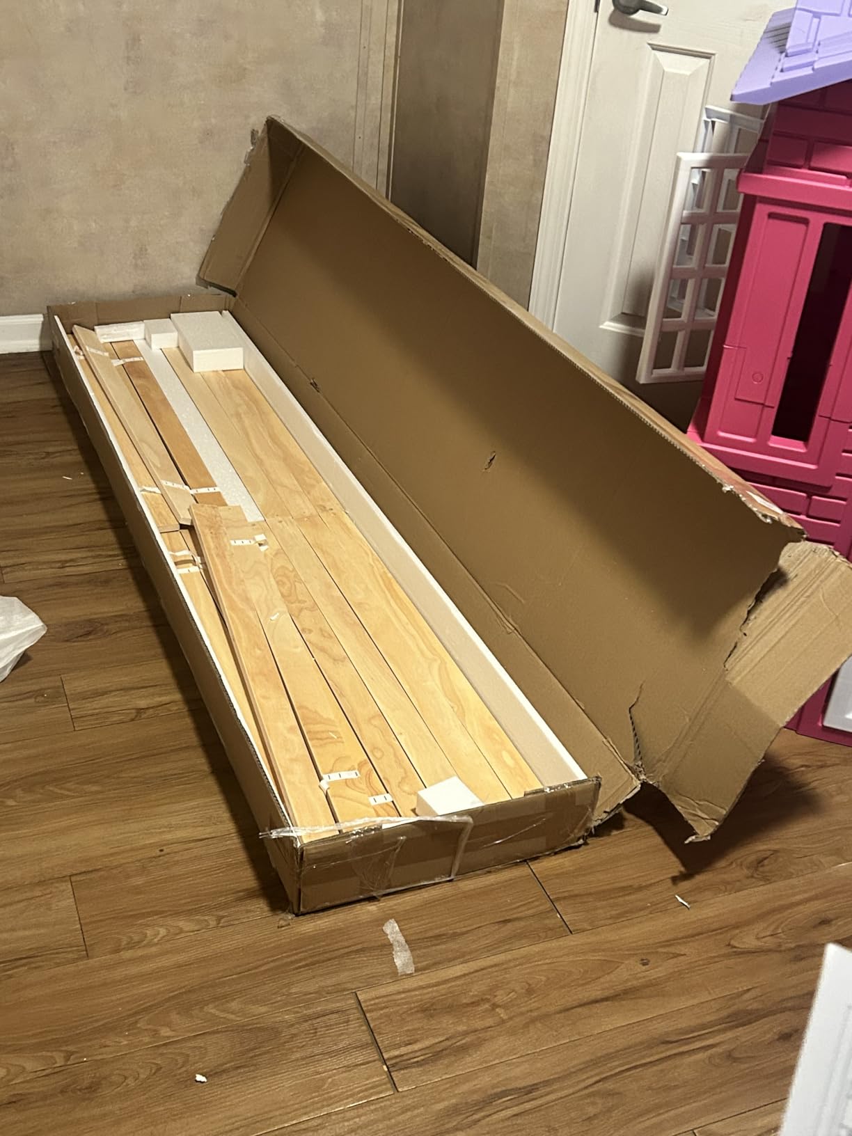 Xilingol Trundle Bed Twin, Solid Wood Bed Frames with Headboard and Wooden Slats Support, Twin Trundle Bed Frame Roll Out, Single Box (No Box Spring Needed) customer photo 2