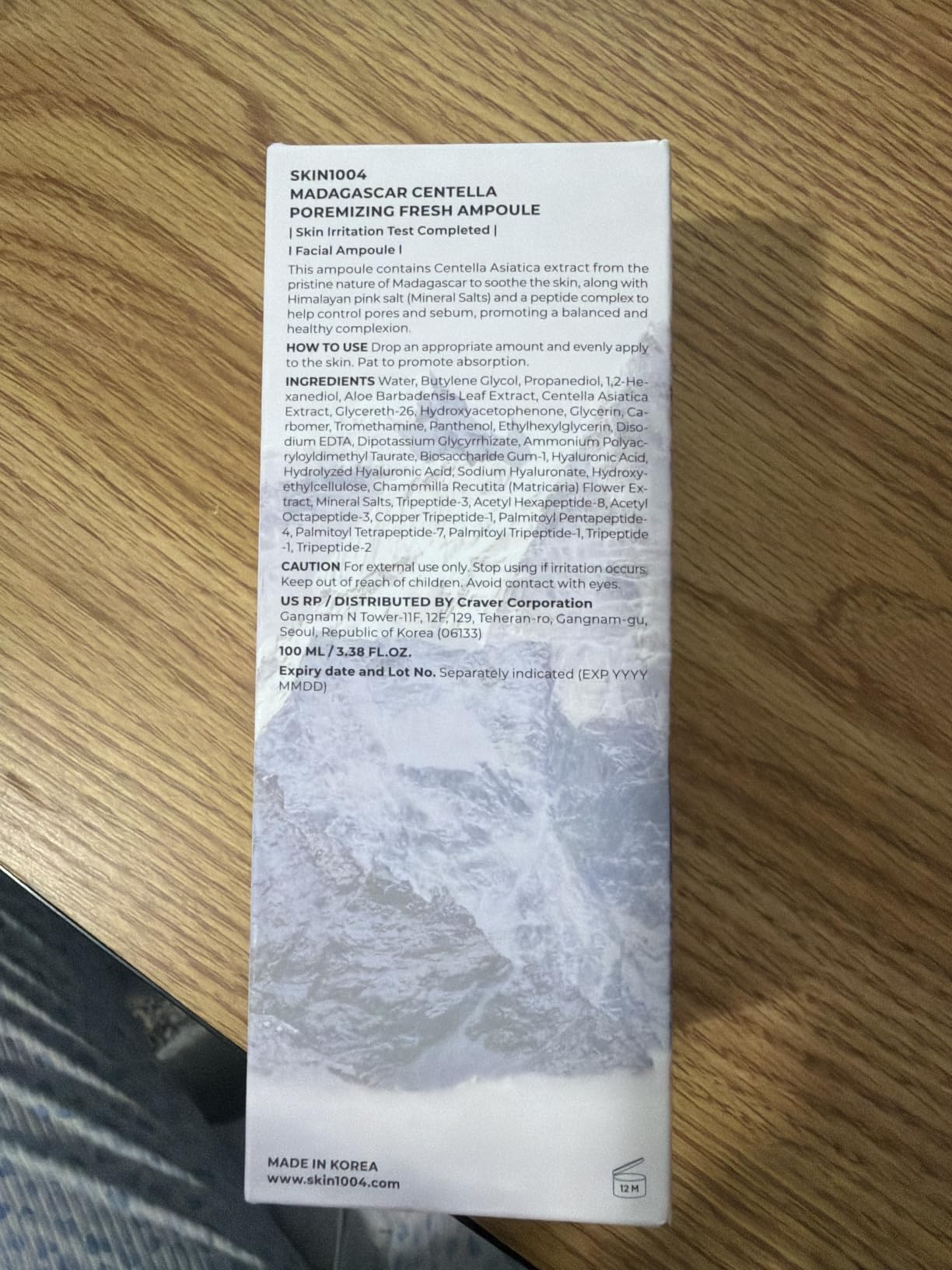 SKIN1004 Madagascar Centella Poremizing Fresh Ampoule 3.38 fl. oz(100ml) | Soothing Hydration | Oily Combination Skin customer photo 1