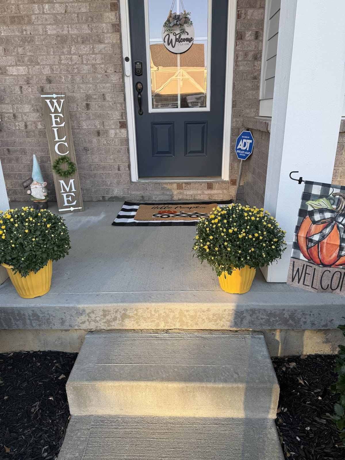 AVOIN colorlife Fall Thanksgiving Pumpkin Welcome Garden Flag 12x18 Inch | Double Sided, Weather & Fade Resistant, Yard Outdoor Decoration, Features Buffalo Plaid customer photo 2