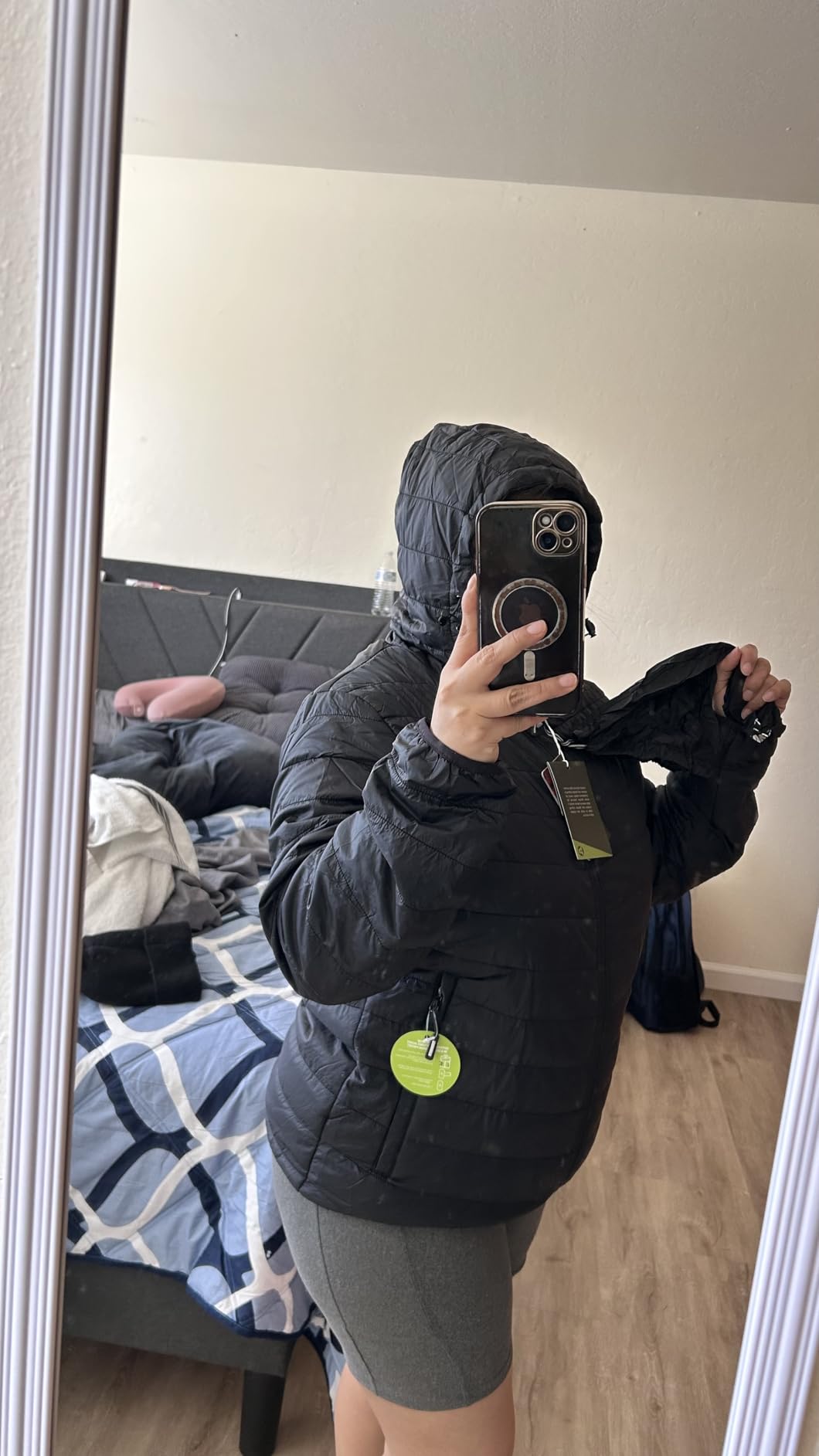 Outdoor Ventures Women's Packable Lightweight Full-Zip Puffer Jacket with Hood Quilted Winter Coat customer photo 1