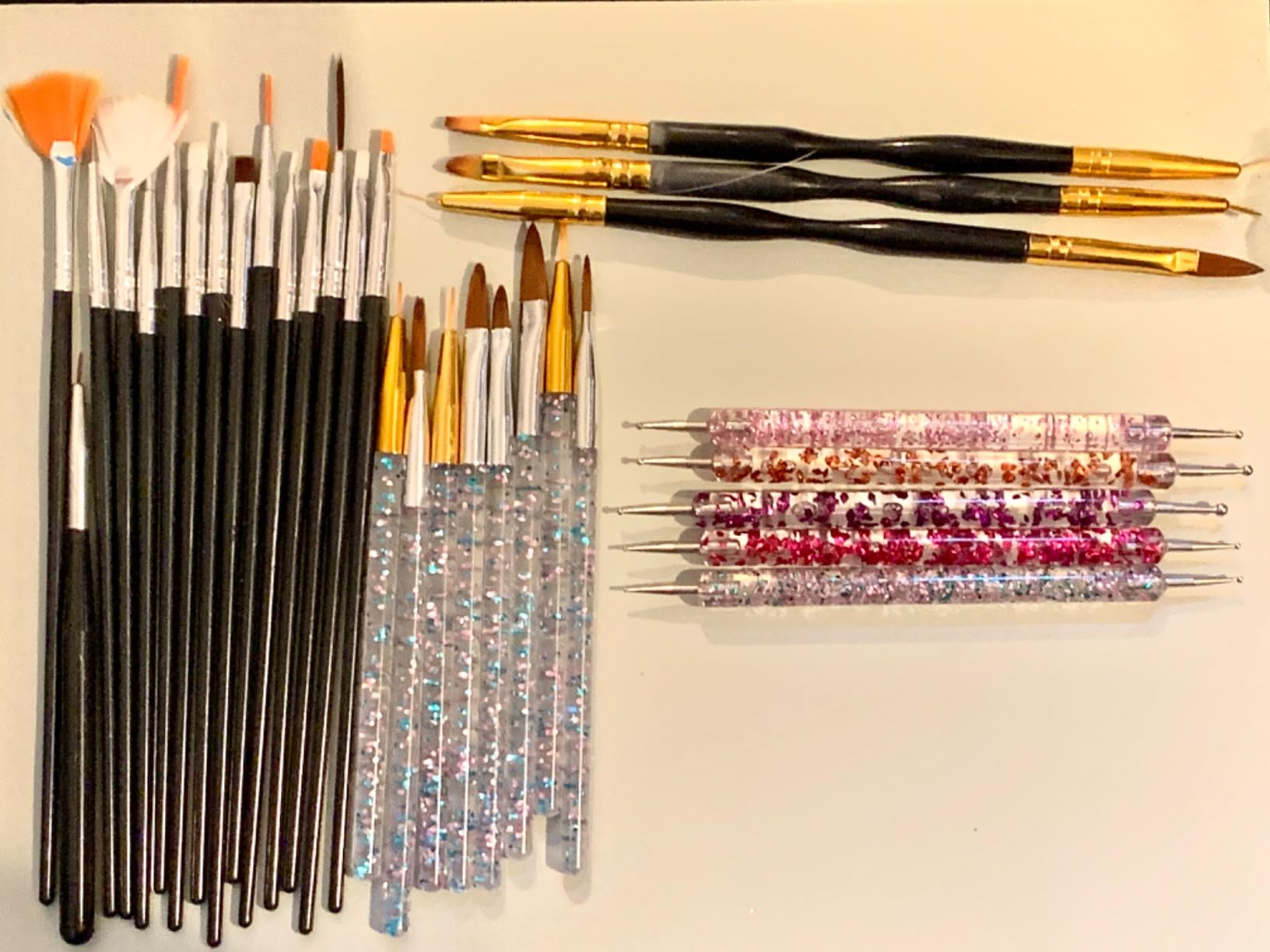 32pcs Nail Art Brushes, Acrylic Brush, Liner Dotting Tools For Beginners customer photo 2