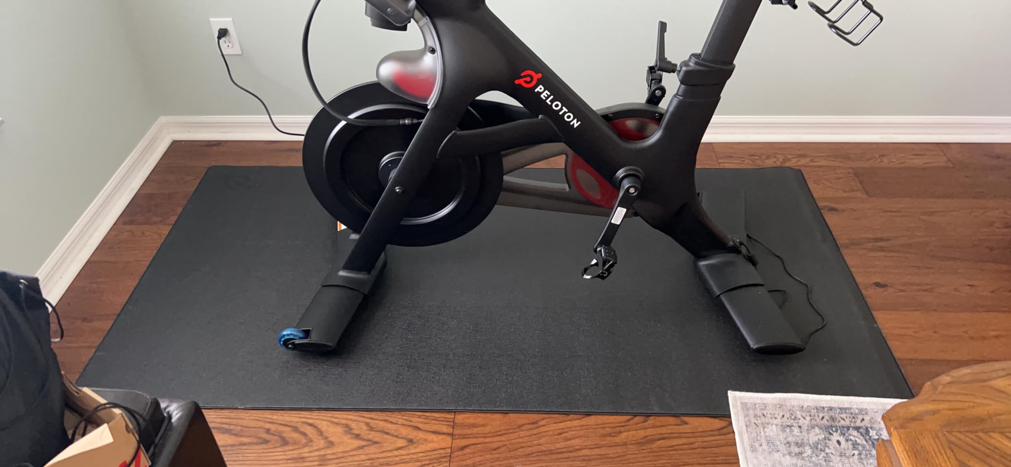 Peloton Bike Mat, Exercise Equipment Floor Protector, Black, 72