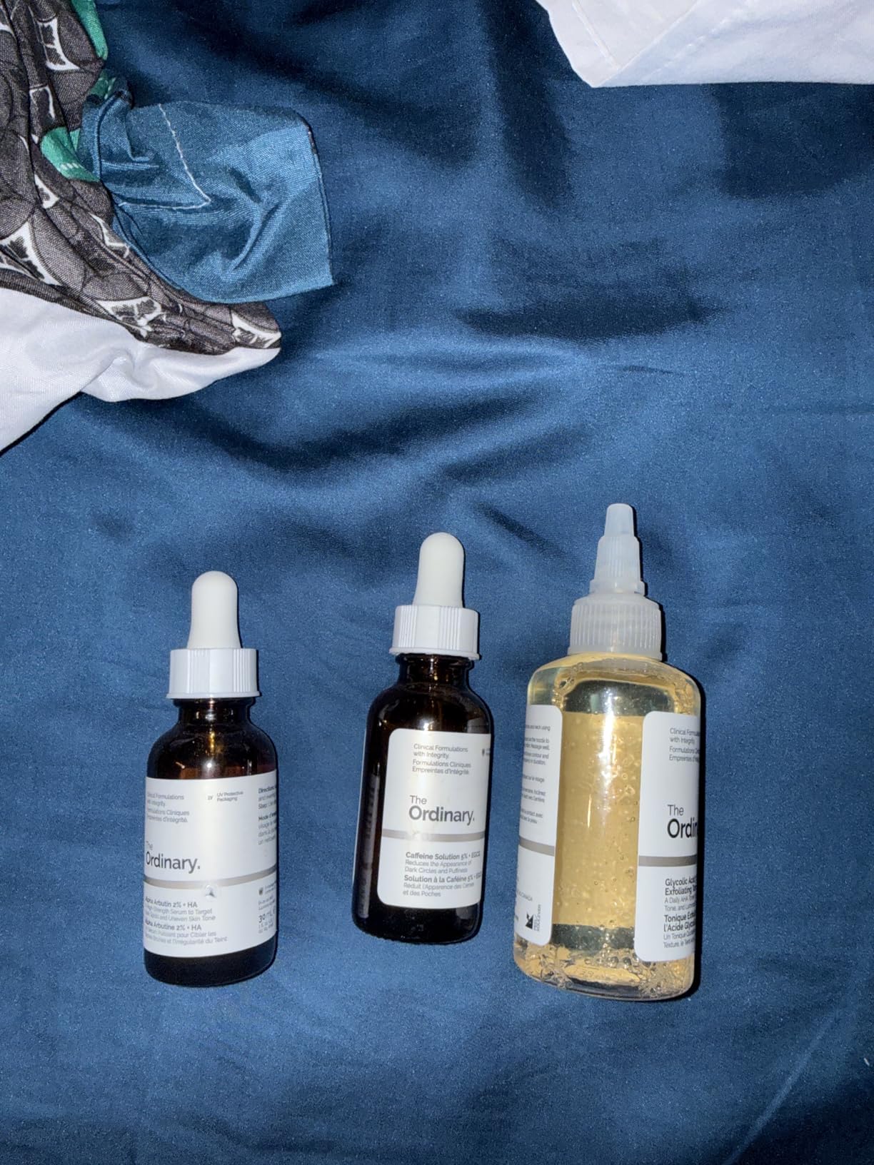 The Ordinary The Bright Set, 3-Step Regimen for Radiant, Even Skin Tone with Glycolic Acid 7% Exfoliating Toner, Alpha Arbutin 2% + HA, and Caffeine Solution 5% + EGCG Eye Serum | Skin Care Set customer photo 1