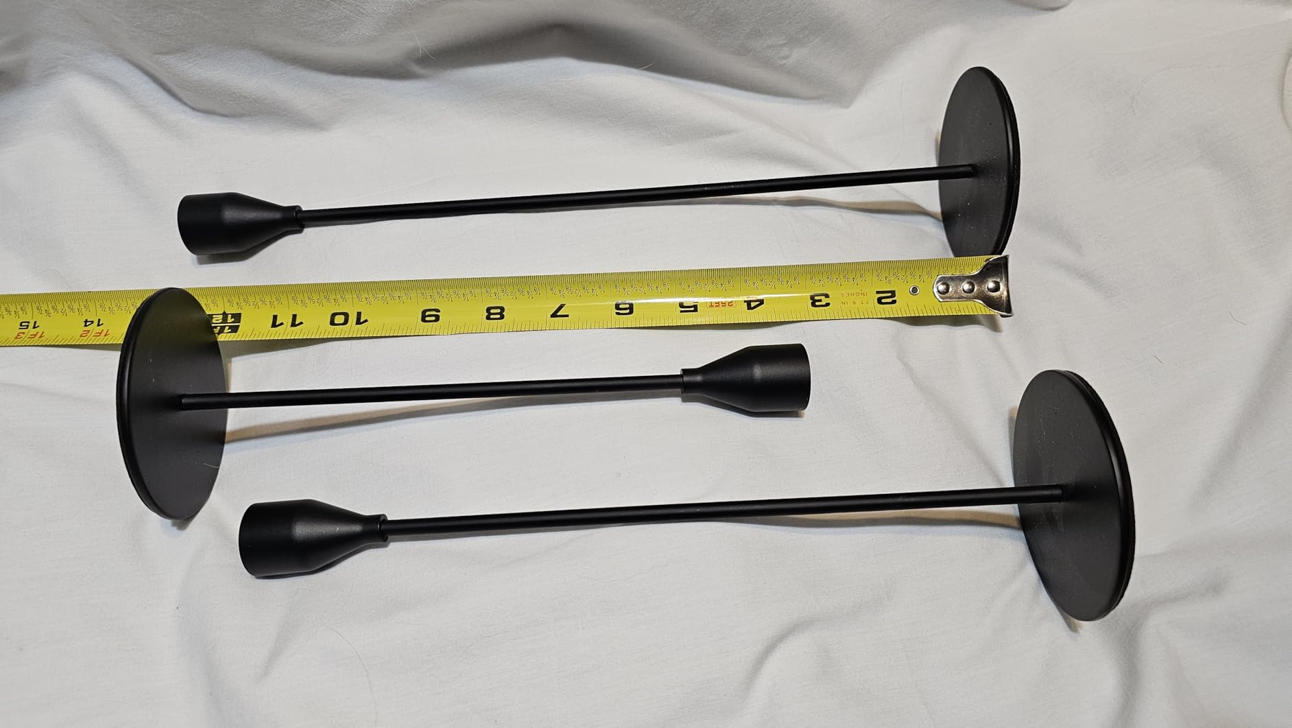 NLBTW Set of 6 Gold Taper Candle Holders, Tall Candlesticks Holder for Dining Table Centerpiece, Fall Decor, Fireplace Mantel & Wedding Gift (Fits 3/4