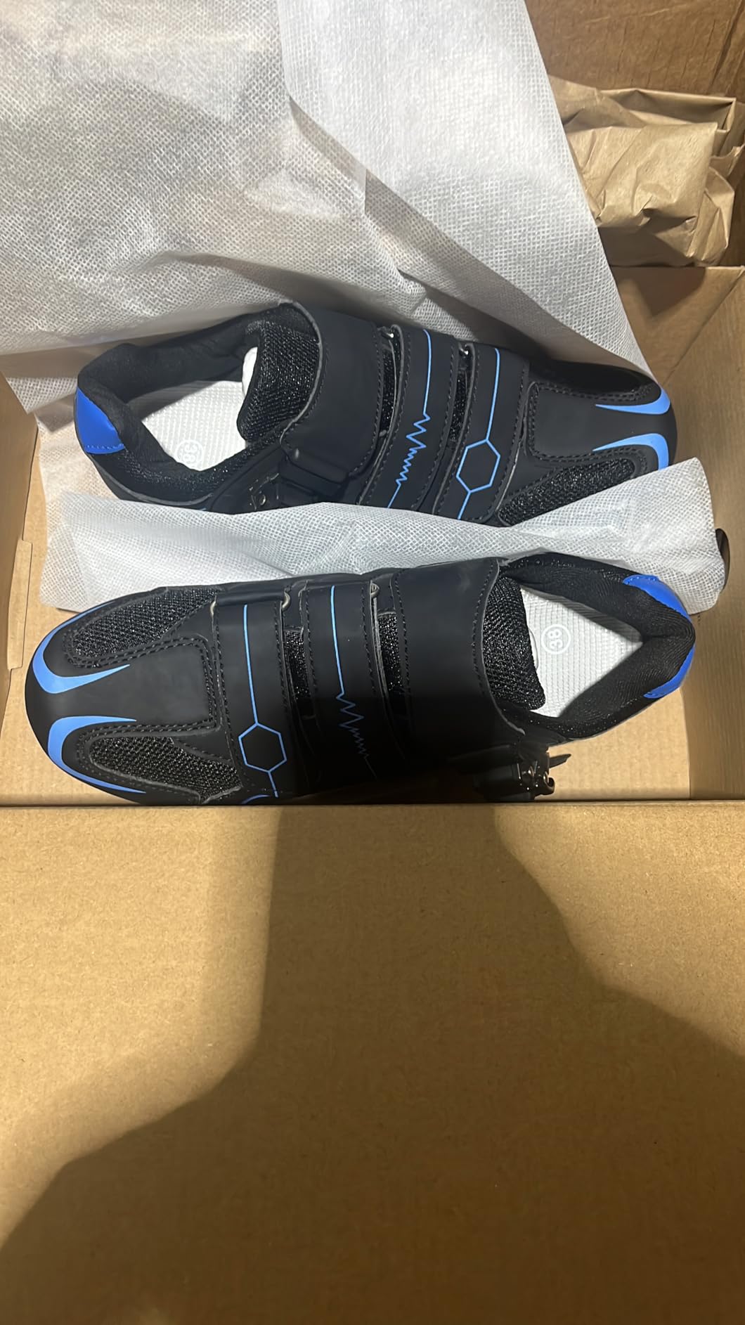 Mens Womens Cycling Shoes Compatible with Peloton Indoor Bicycle Pedals Clip in Road Bike Shoes Pre-Installed with Look Delta Cleats customer photo 2