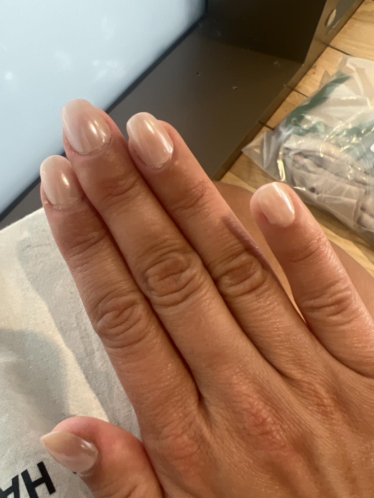 BTArtbox Press On Nails, French Tip Short Almond Nails, 32 Pcs Full Kit | Halloween Glue On Nails, Up to 4 Weeks of Wear, 10-Minute Application, Natural Salon Look, 16 Sizes for Various Nail Beds customer photo 2