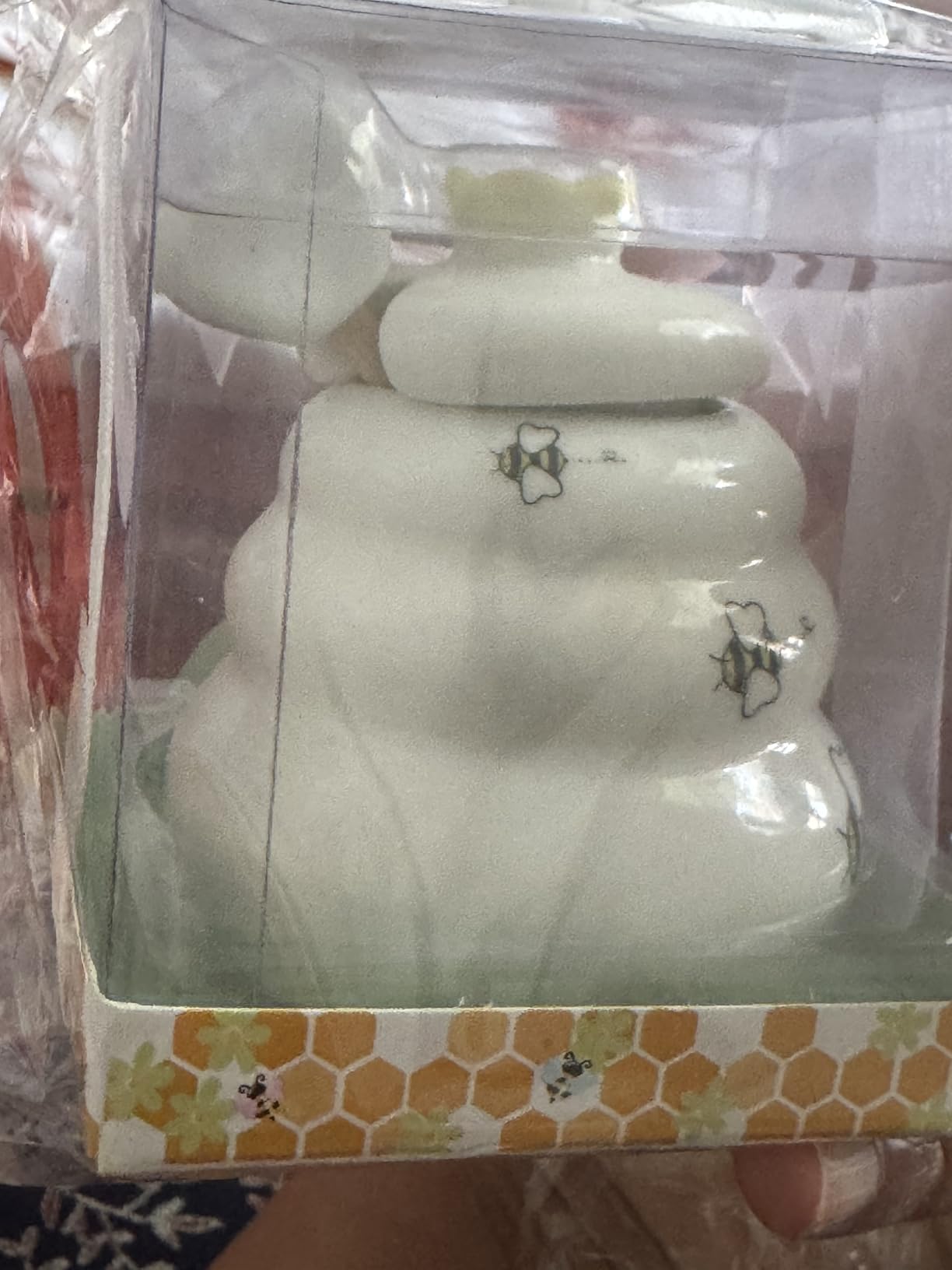 Kate Aspen Sweet as Can Bee Ceramic Mini Honey Pot with Wooden Honey Dipper (3.4 oz) customer photo 1