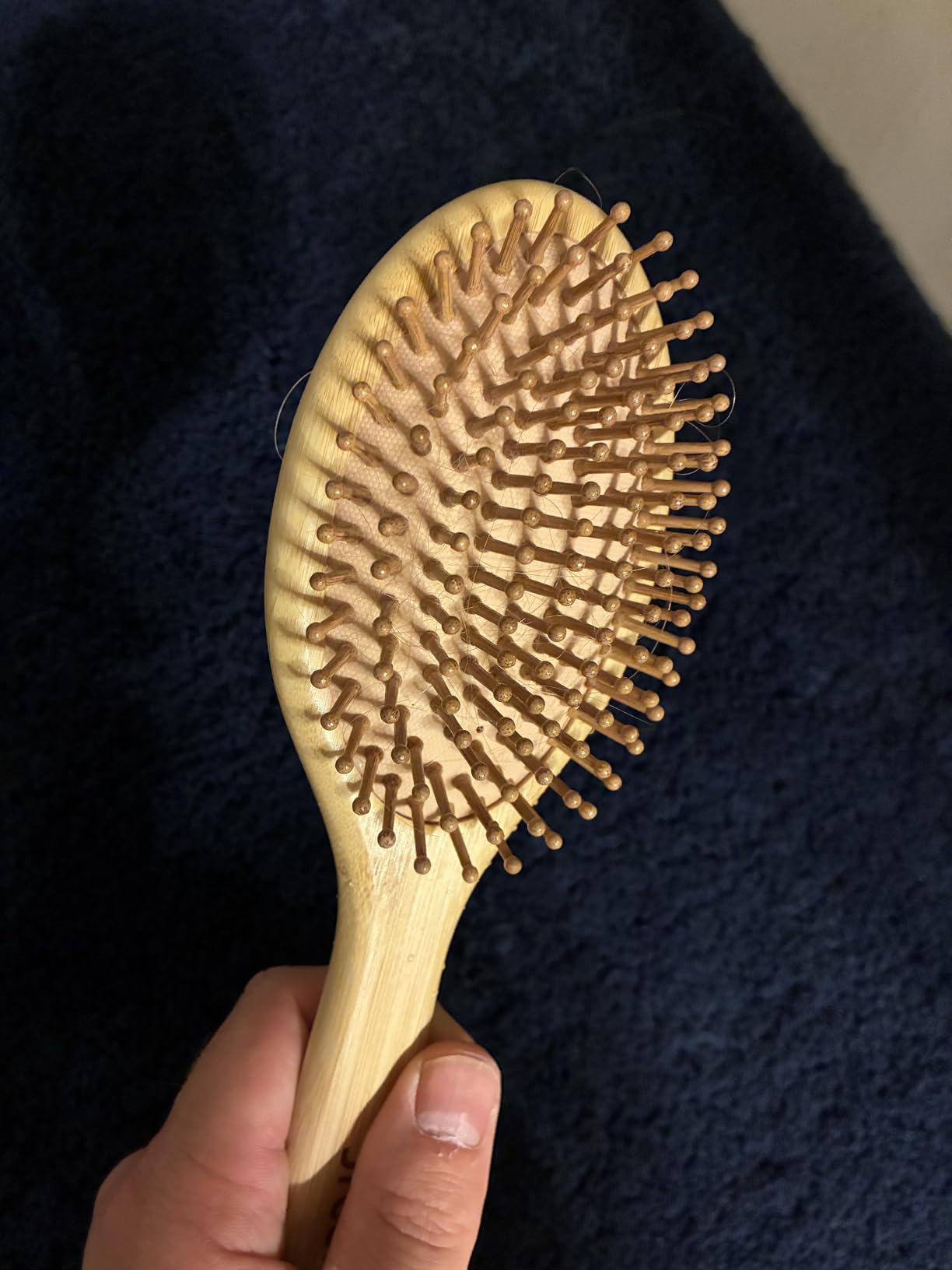 3PCS Bamboo Hair Brush Set,Natural Wooden Brush for Women, madam, Paddle Detangling Brush for Dry/Curly/Thick/Thin/Straight Hair customer photo 1