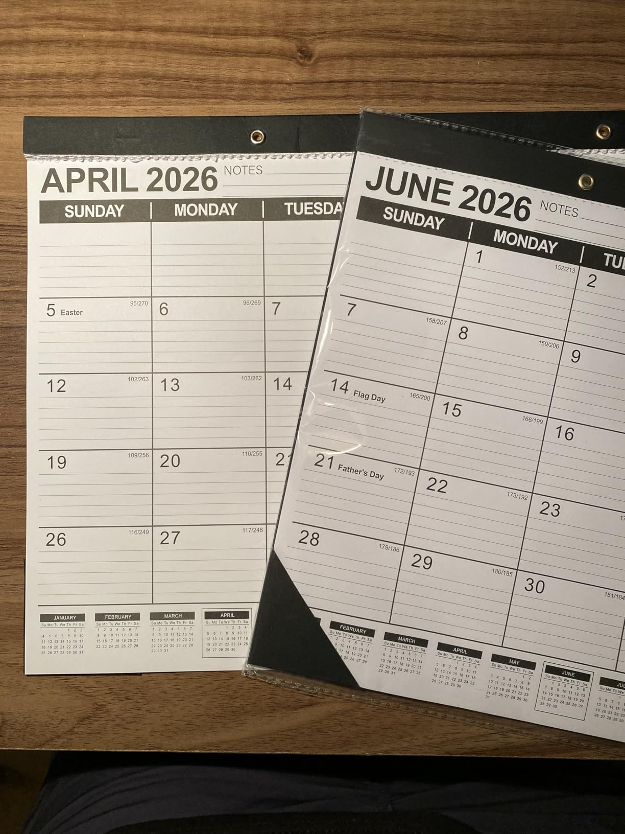 GuassLee Desk Calendar 2026-2027 - 19 Months Academic Calendar 17