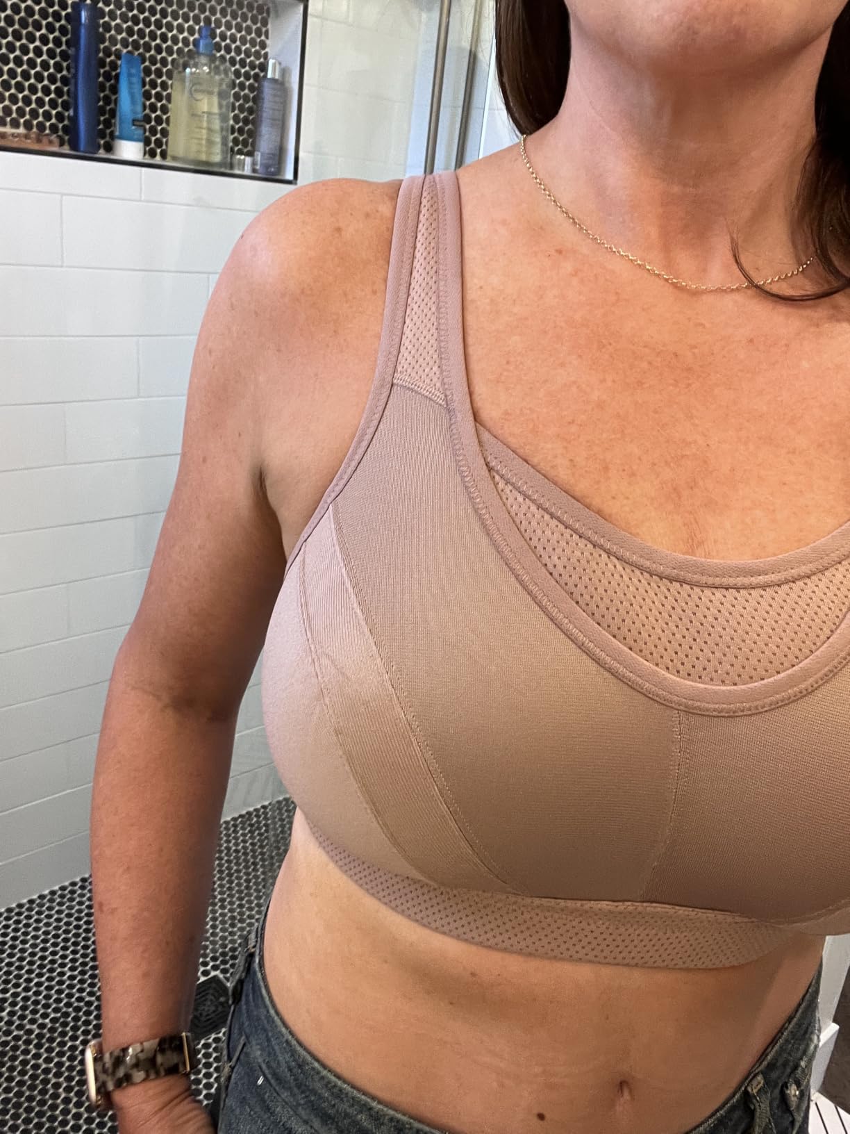 Wingslove High Impact Sports Bras for Women Plus Size Non Padded Wirefree Workout Bra Bounce Control customer photo 2