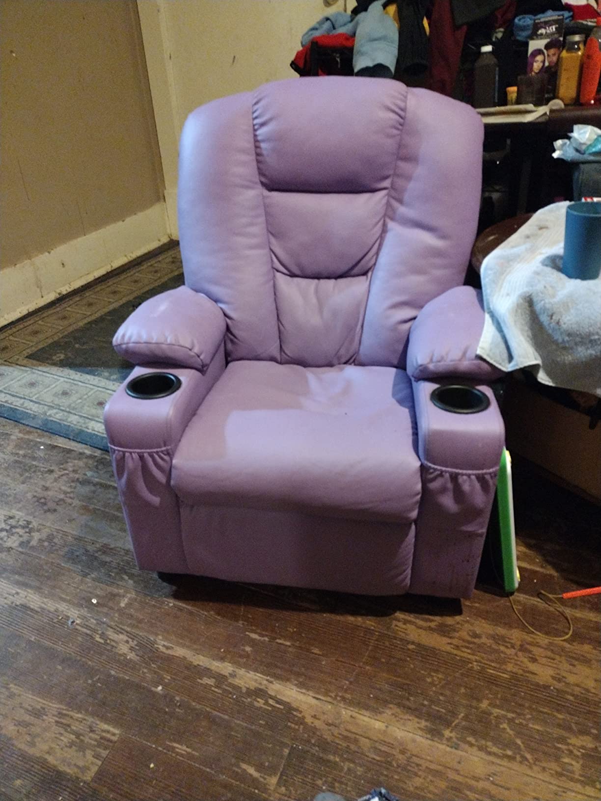 MCombo Big Kids Recliner for Ages 3+, Toddlers Recliner Sofa 7322 (Beige) customer photo 2