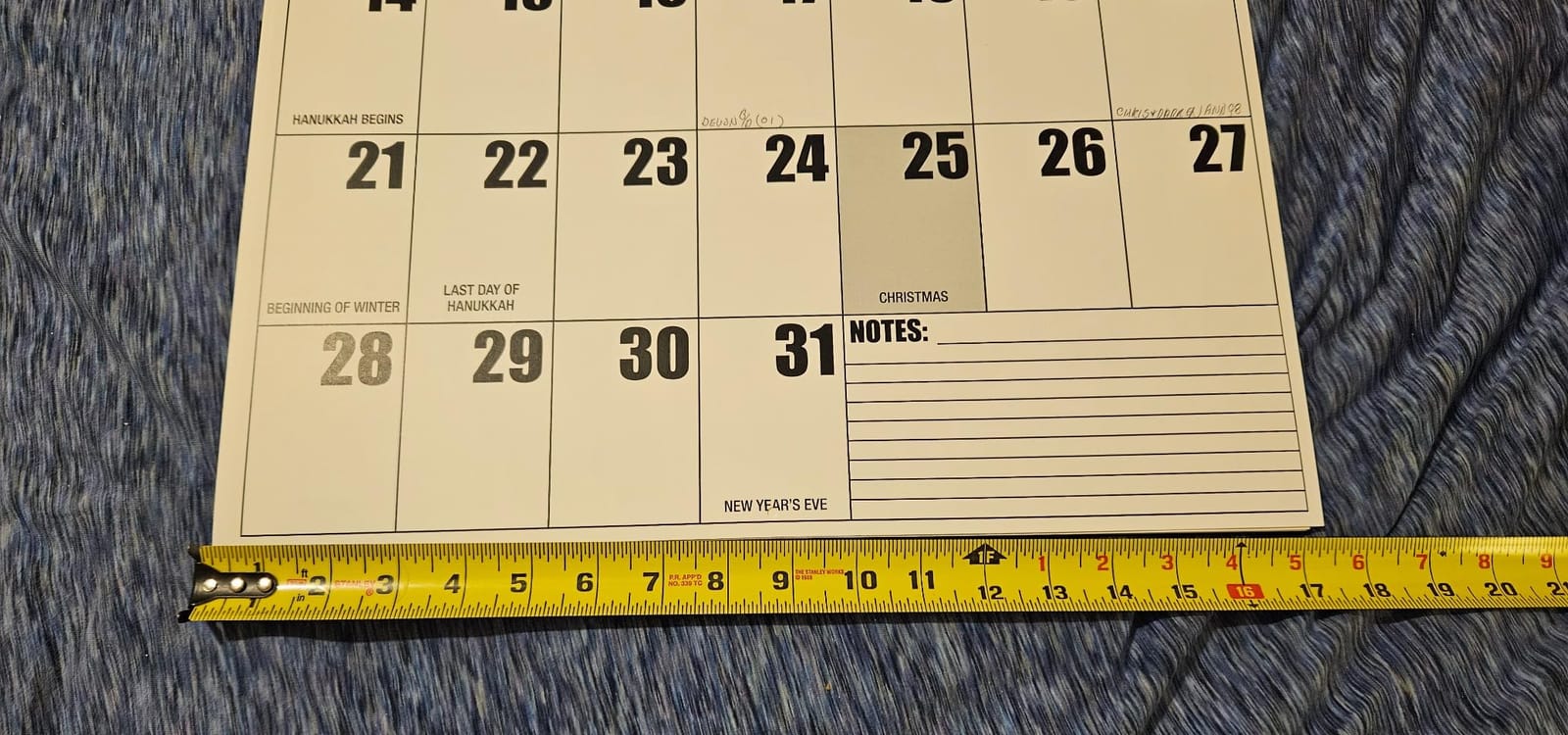 Jumbo Large Print Wall 2027 Calendar, 17